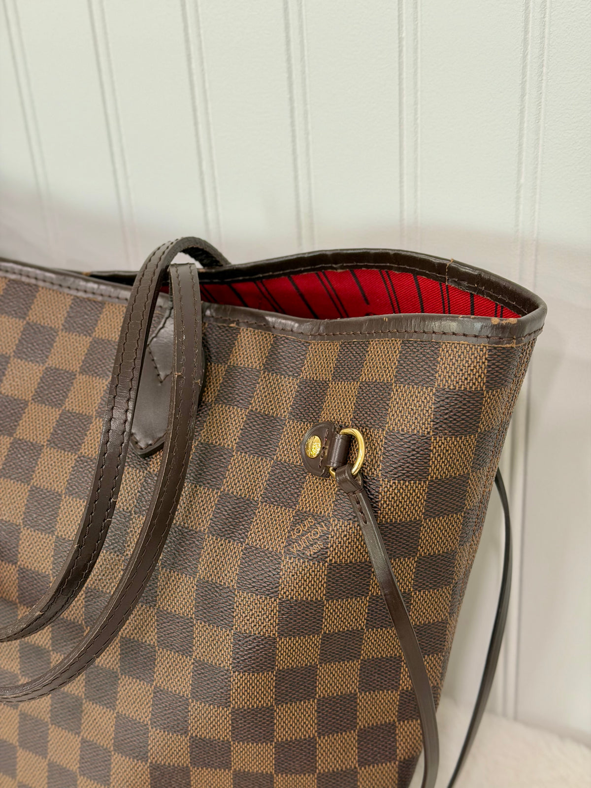 Louis Vuitton Neverfull MM Damier Ebene Bag Only