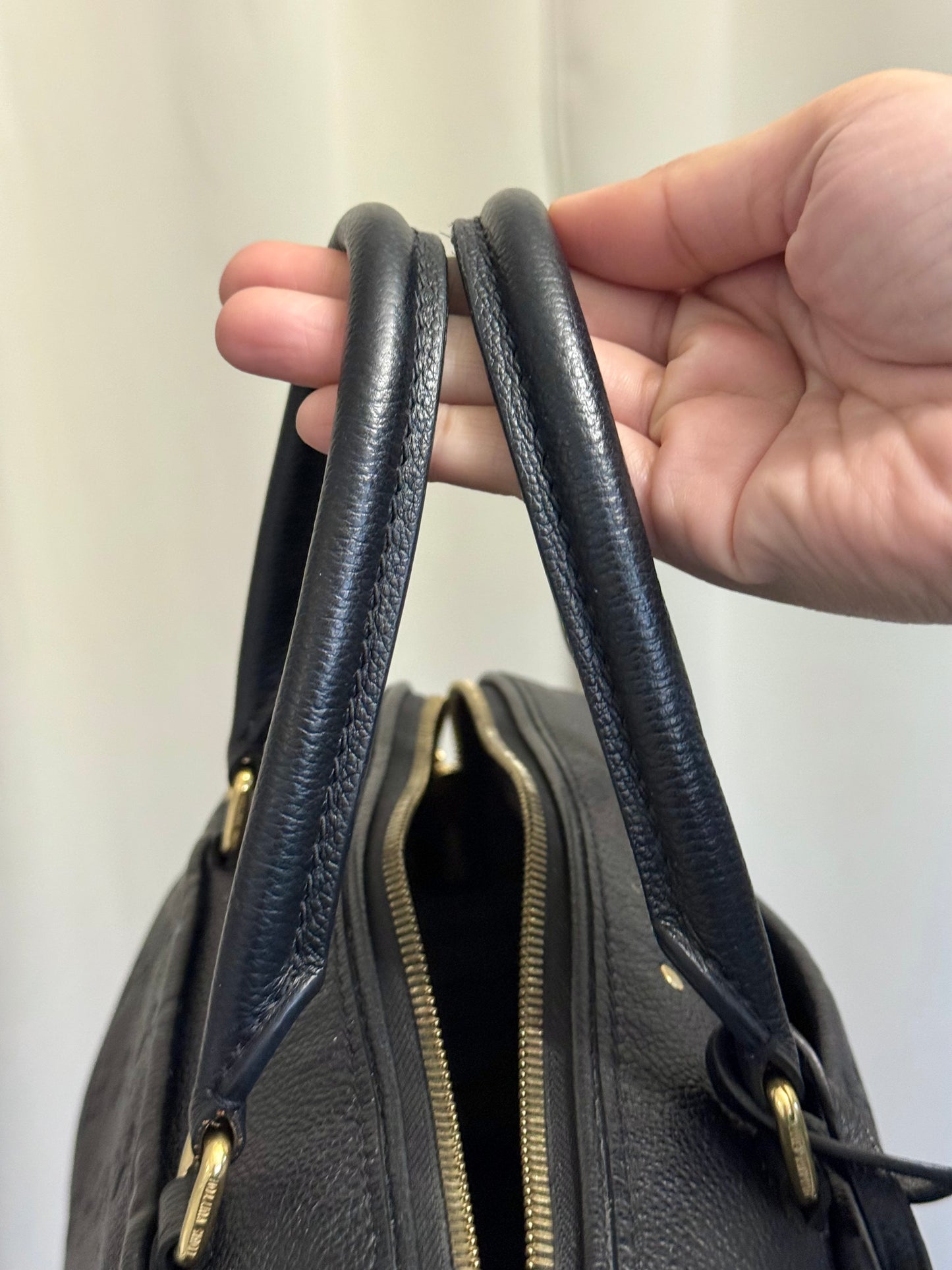 Louis Vuitton Speedy 25 Bandouliere Mono Empreinte Black/Noir