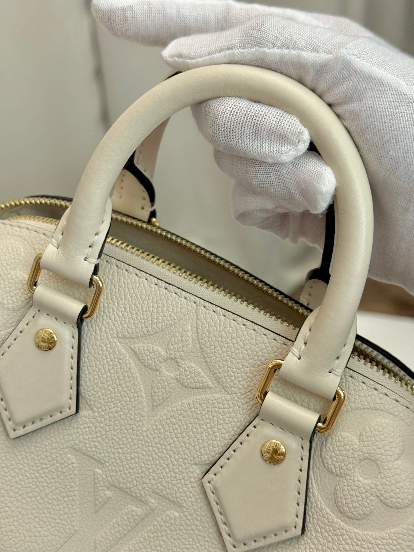 Speedy Bandouliere 20 Giant Empreinte Creme
