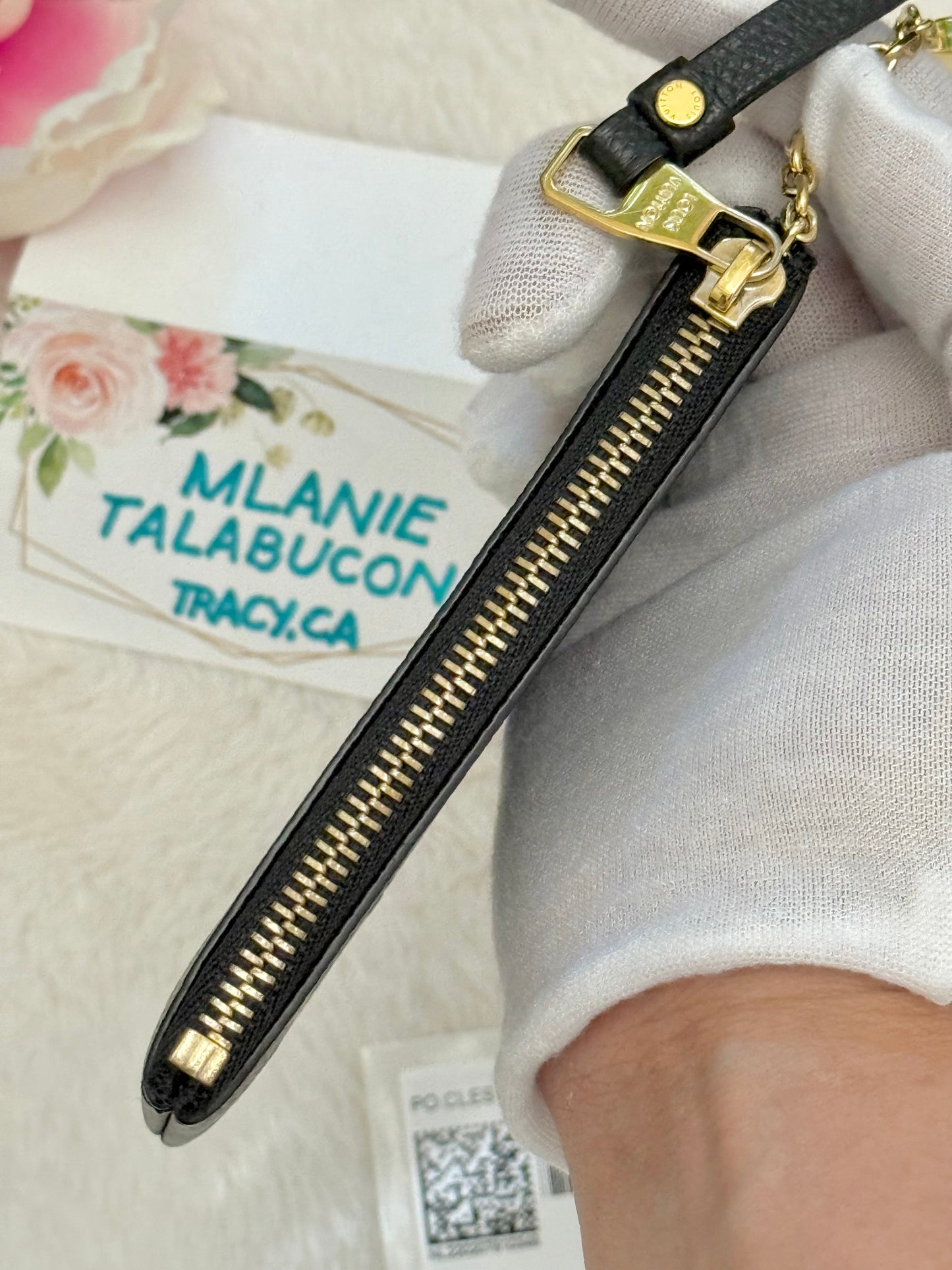 Louis Vuitton Key Pouch Black Empreinte