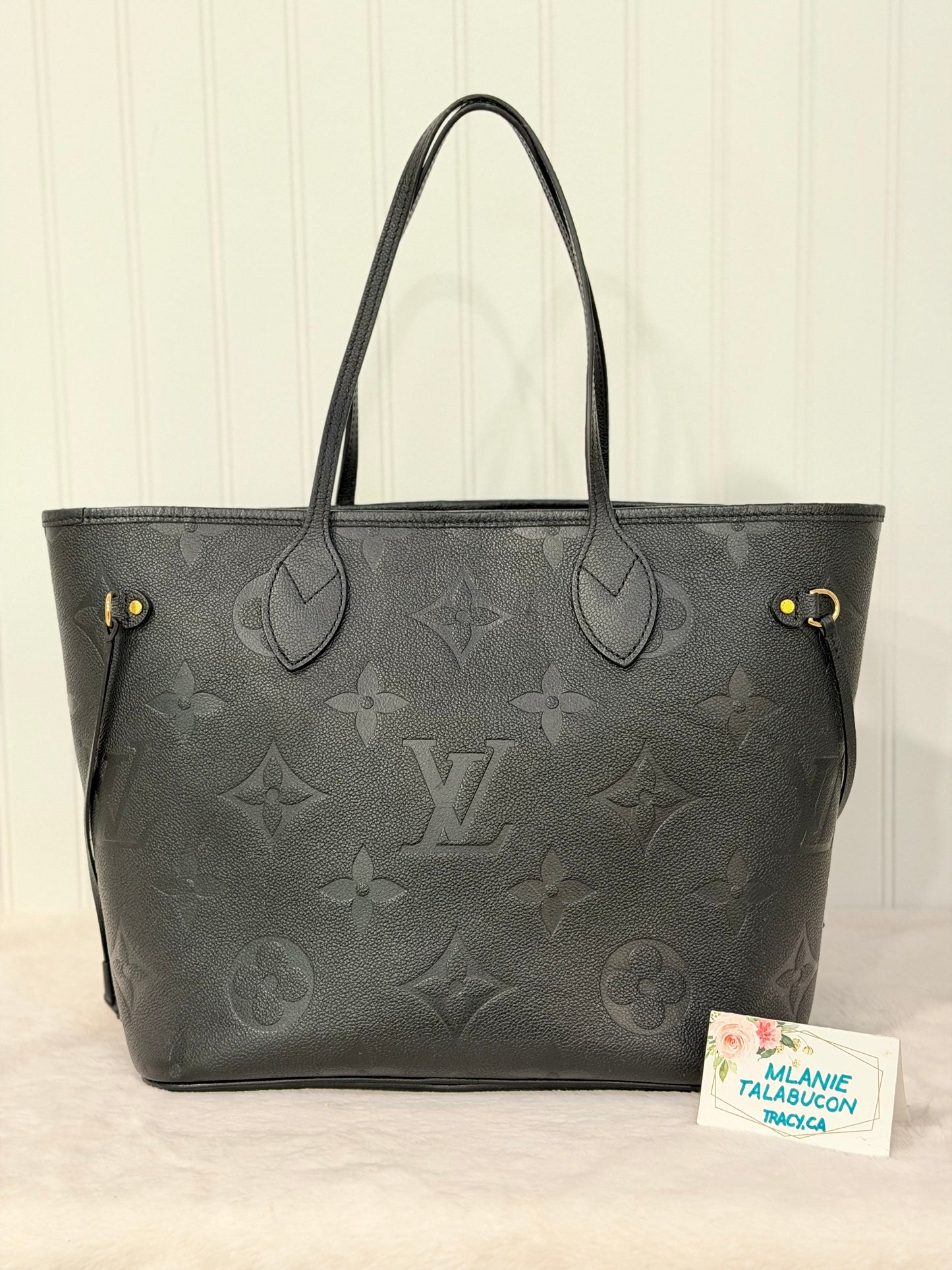 Louis Vuitton Neverfull Mono Giant Empreinte Black