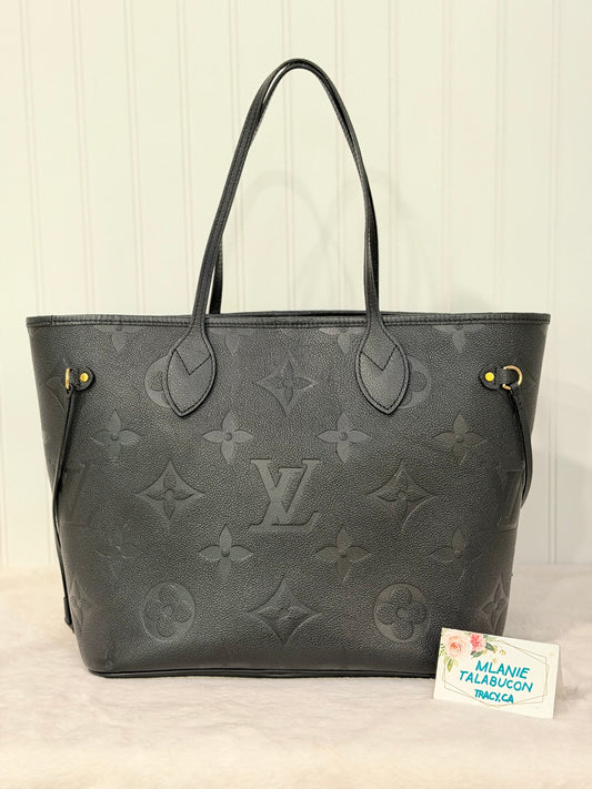 Louis Vuitton Neverfull Mono Giant Empreinte Black