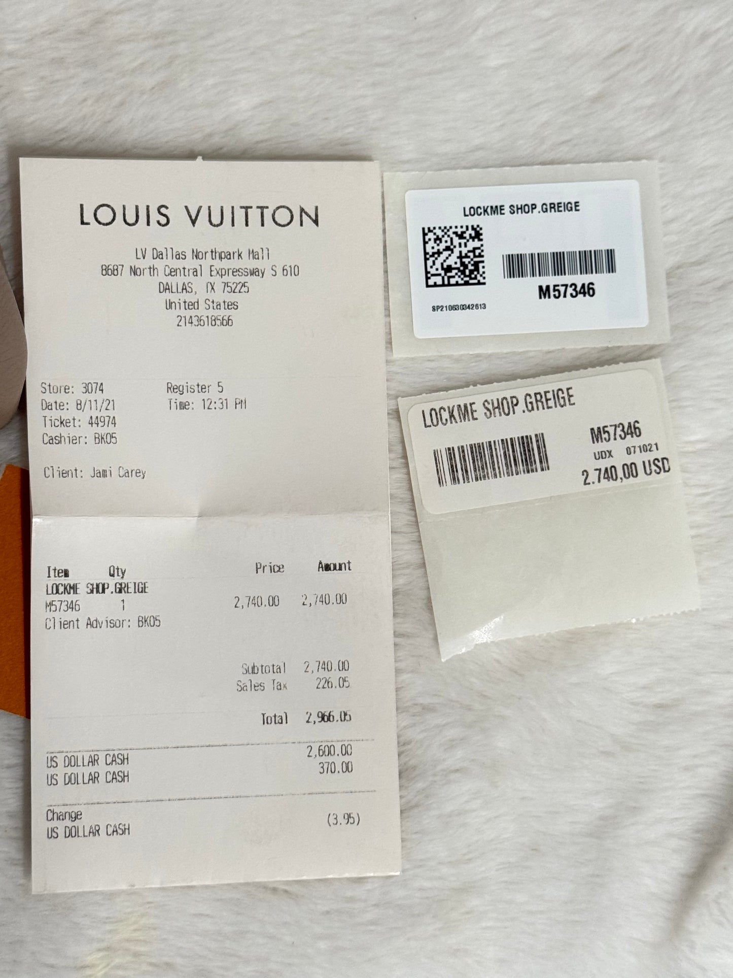Louis Vuitton LockMe Shopper Greige