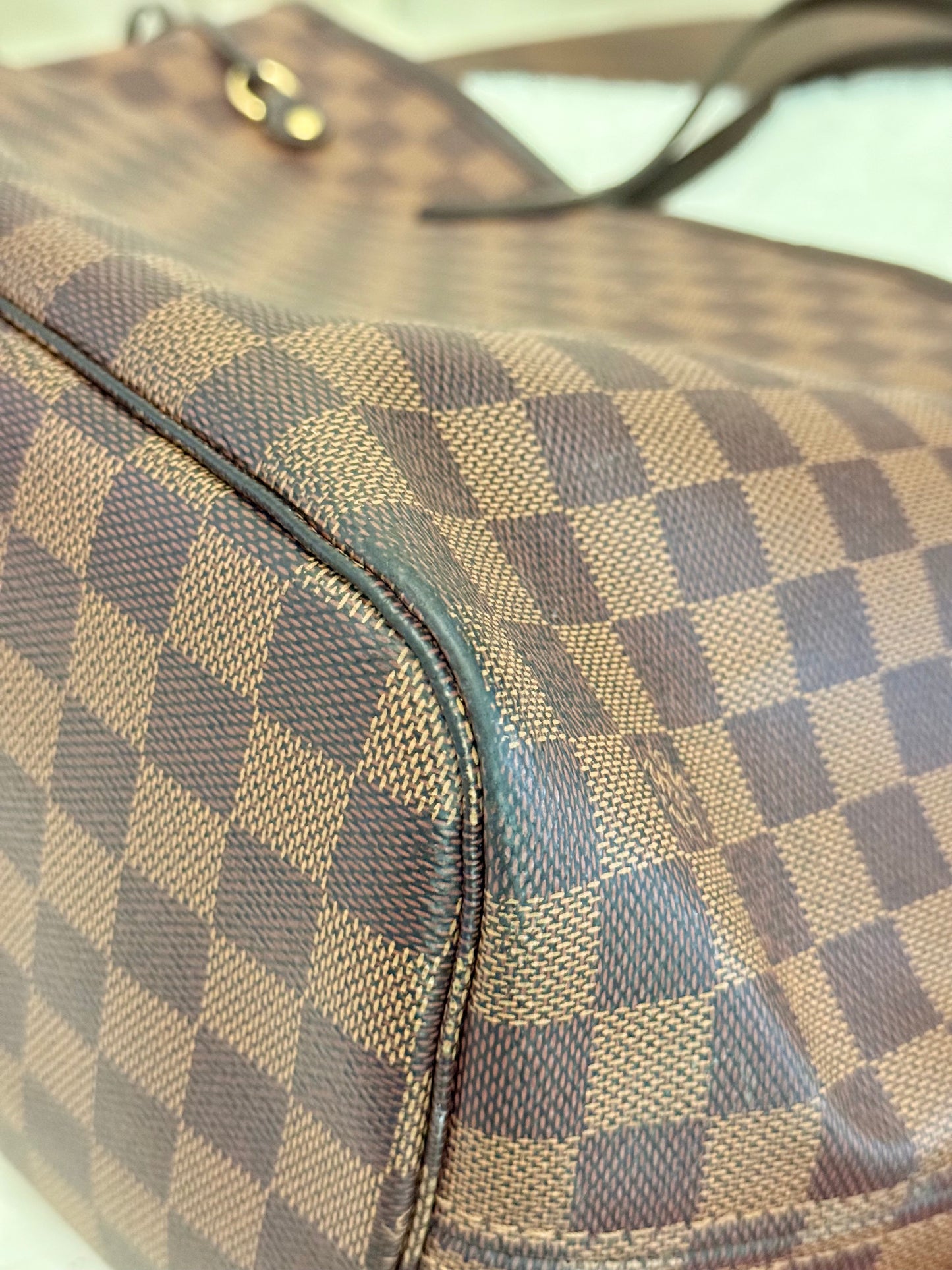Louis Vuitton Neverfull MM Damier Ebene Bag Only