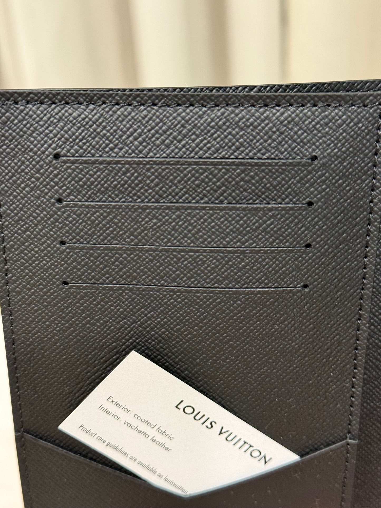 Louis Vuitton Passport Cover Mono Eclipse
