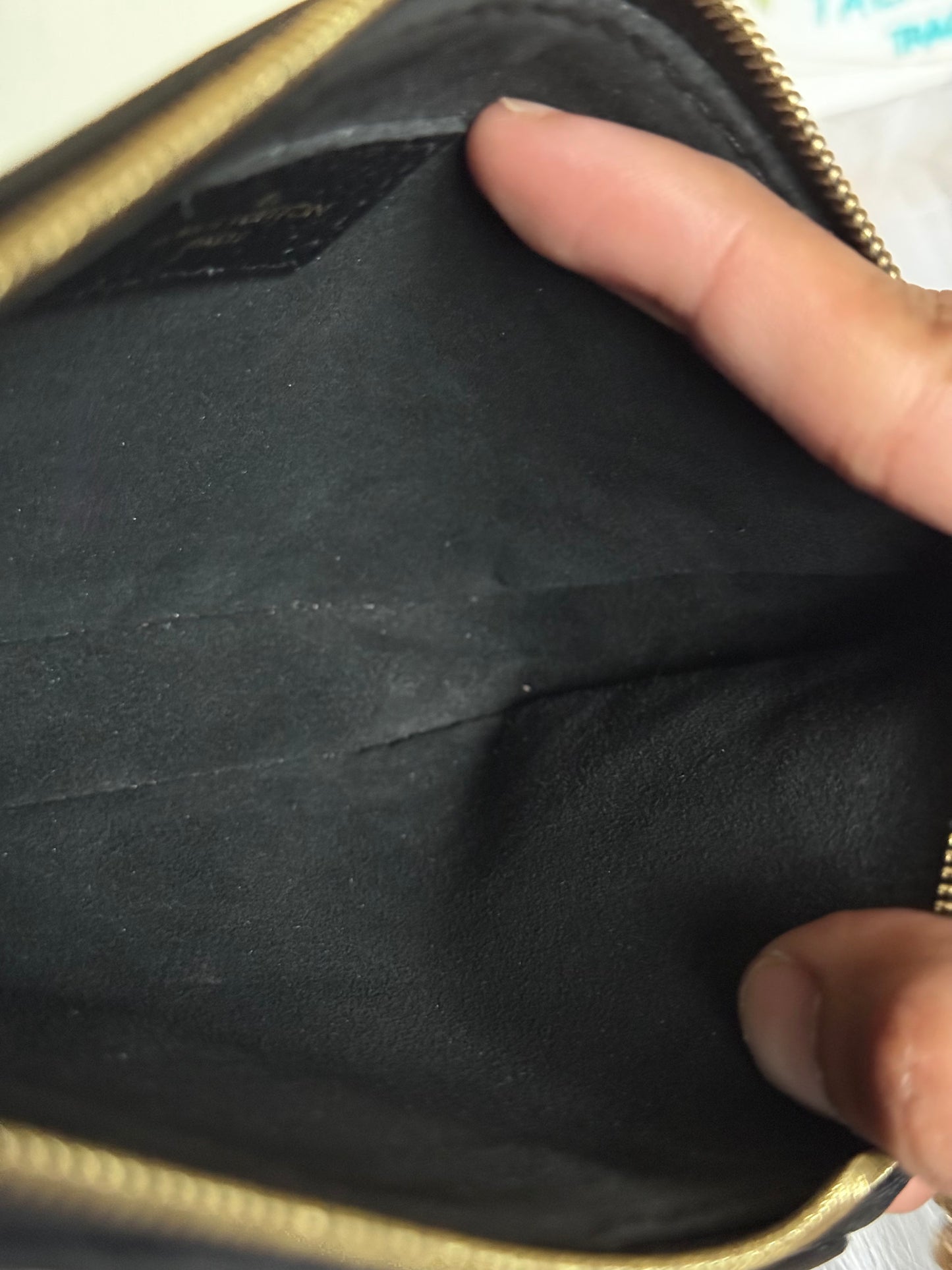 Louis Vuitton Small Pochette Black Empreinte