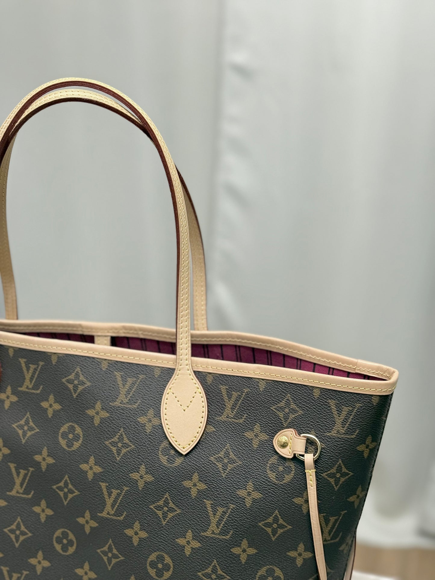 Louis Vuitton Neverfull MM Mono Pivoine Bag Only