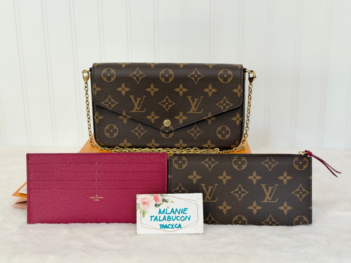 Louis Vuitton Pochette Felicie Mono with inserts FULL SET