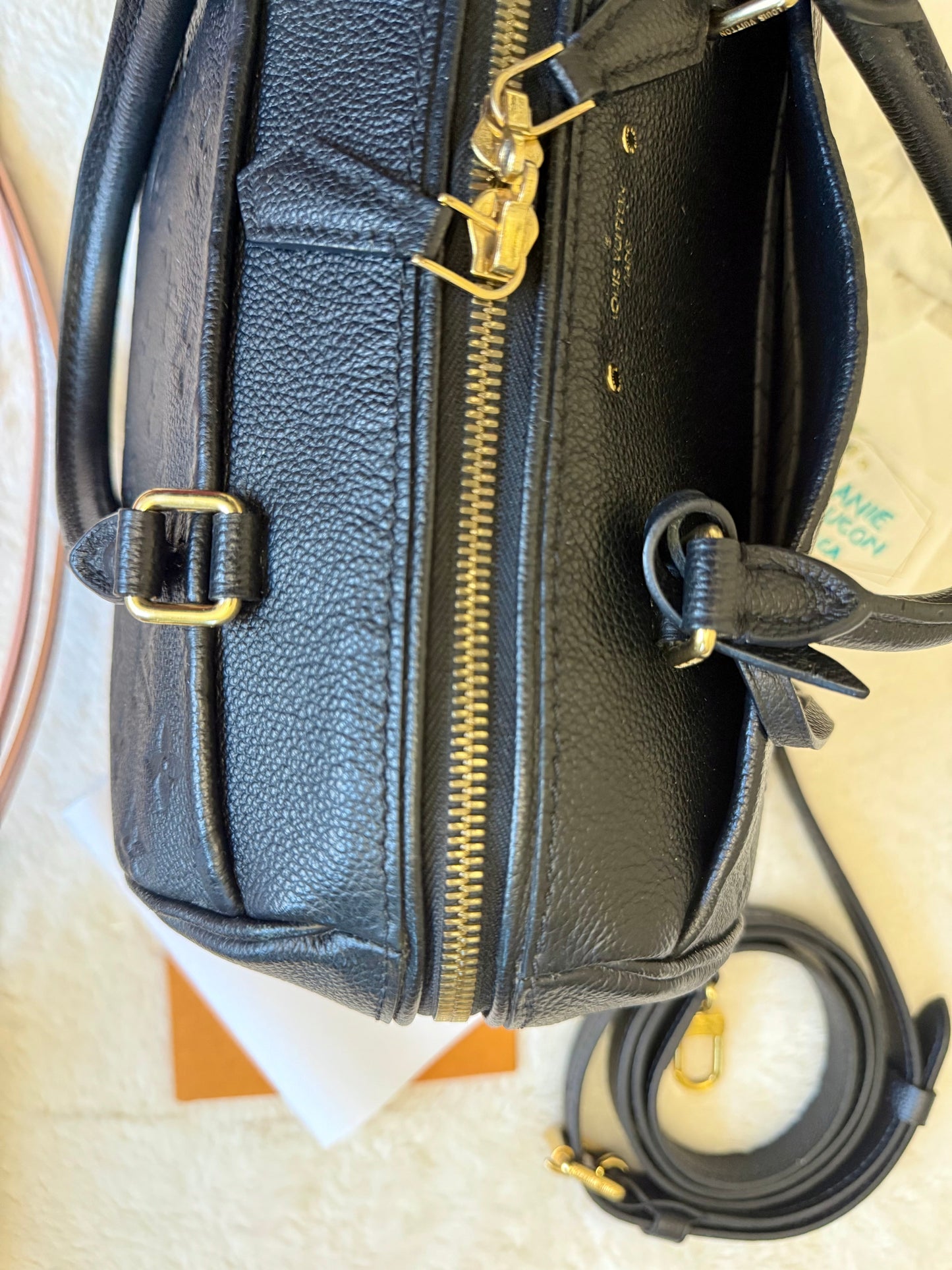 Louis Vuitton Speedy 25 Bandouliere Mono Empreinte Black/Noir