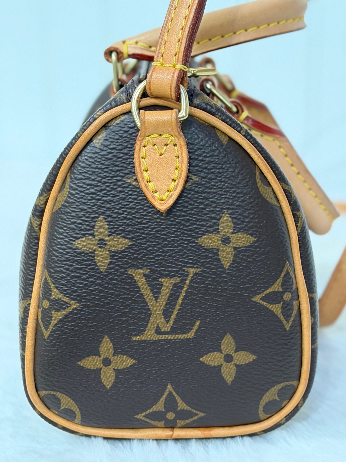 Louis Vuitton Nano Speedy Mono with Non-Detachable Strap