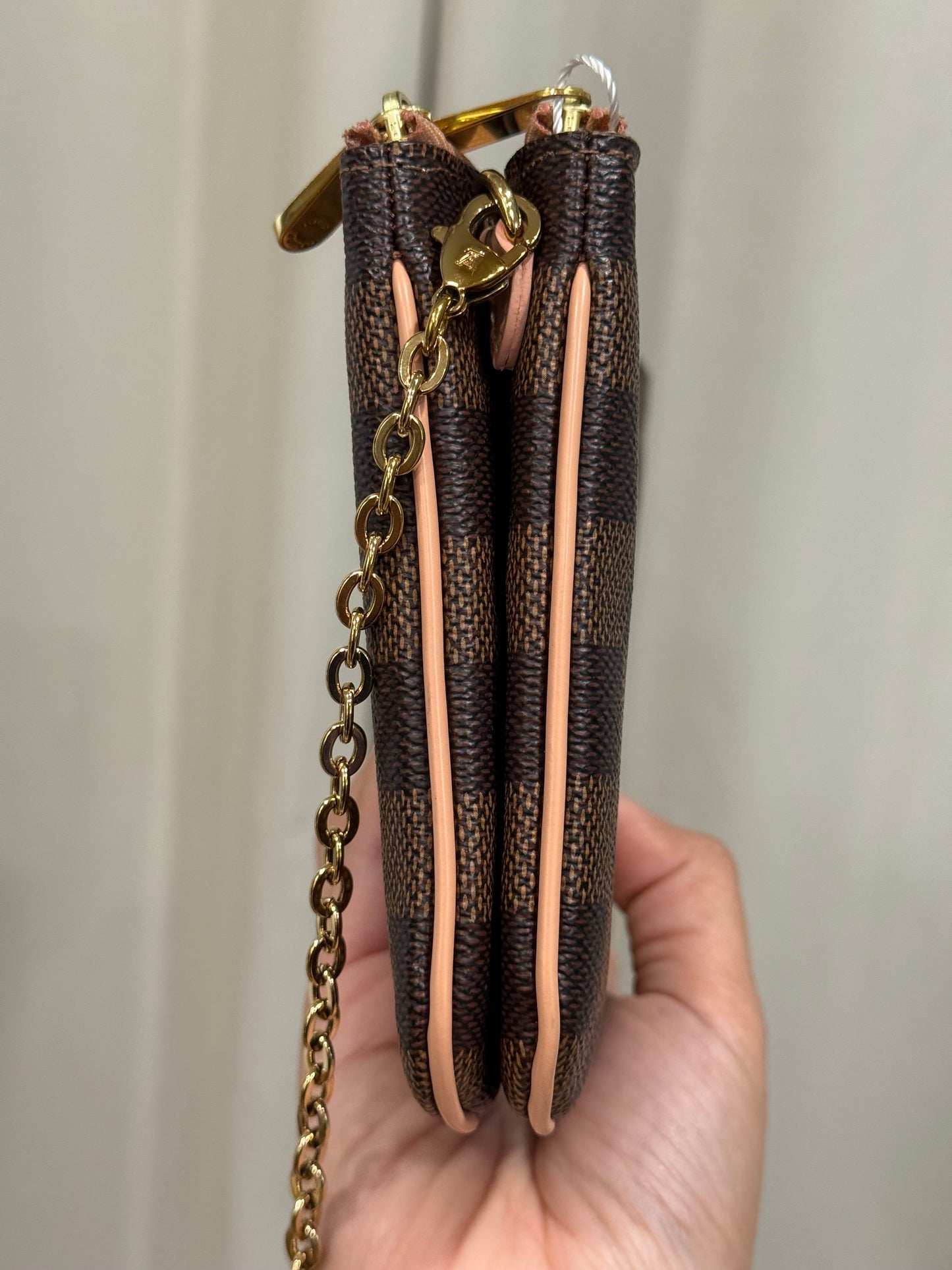 Louis Vuitton Double Zip Pochette Damier Ebene