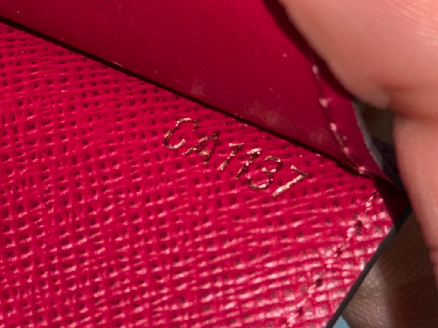 Louis Vuitton Jeanne Mono Fuchsia Wallet with Inserts