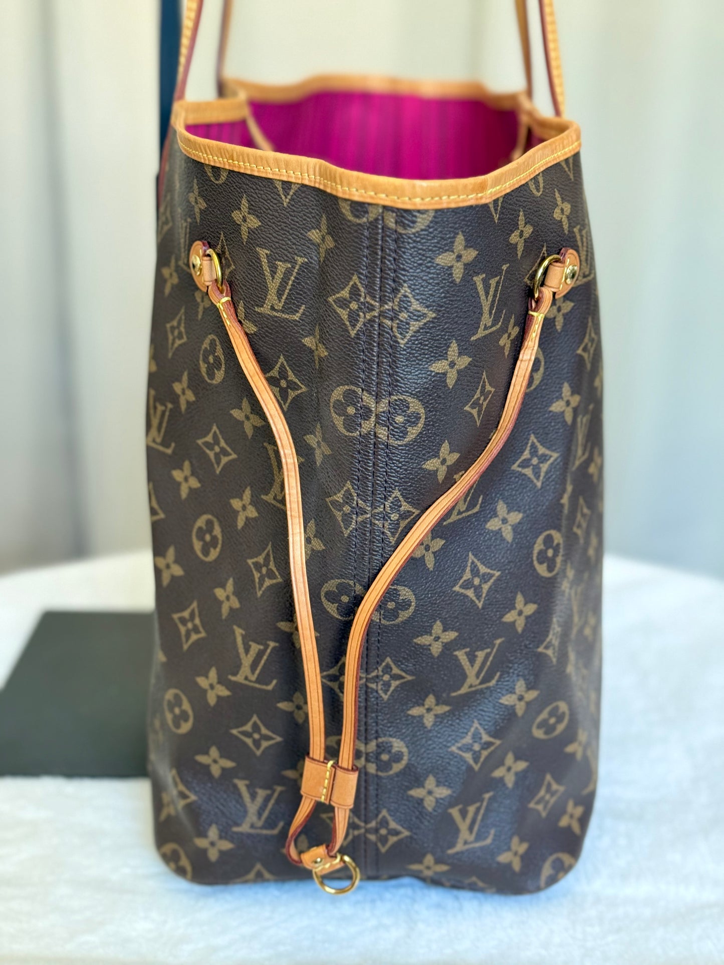Louis Vuitton Neverfull GM Mono Pivoine Bag and Pouch