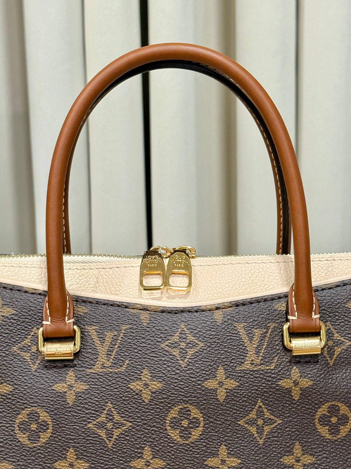 Louis Vuitton Pallas MM Cream Tote