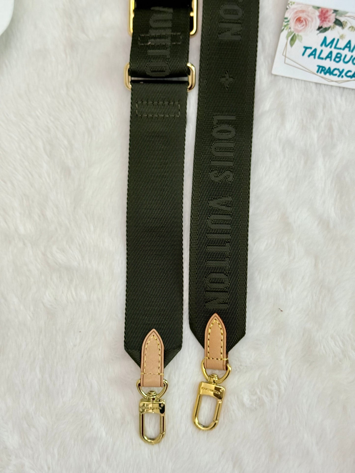 Louis Vuitton Guitar Jacquard Khaki Adjustable Strap