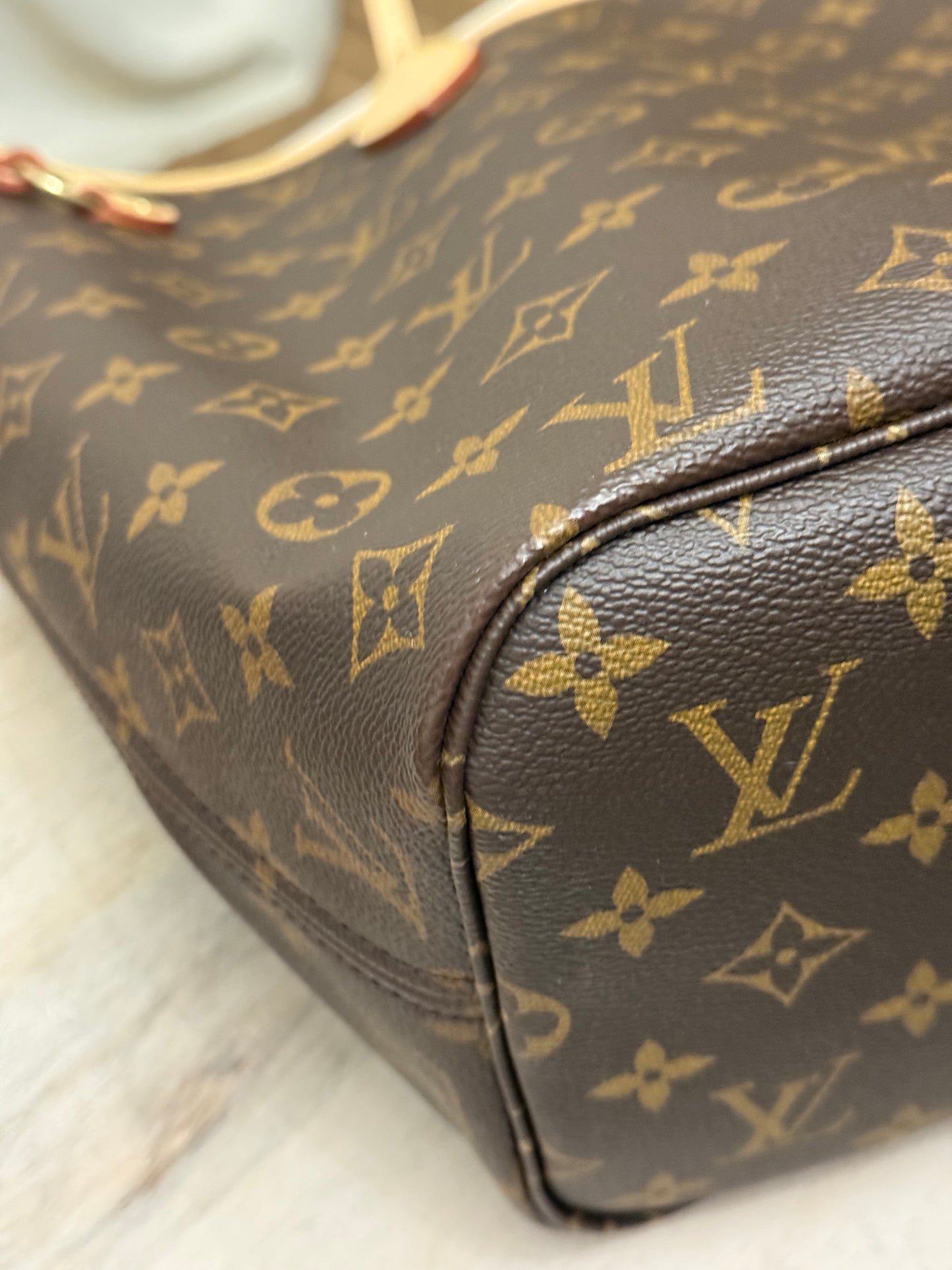 Louis Vuitton Neverfull MM Mono Cerise Bag Only