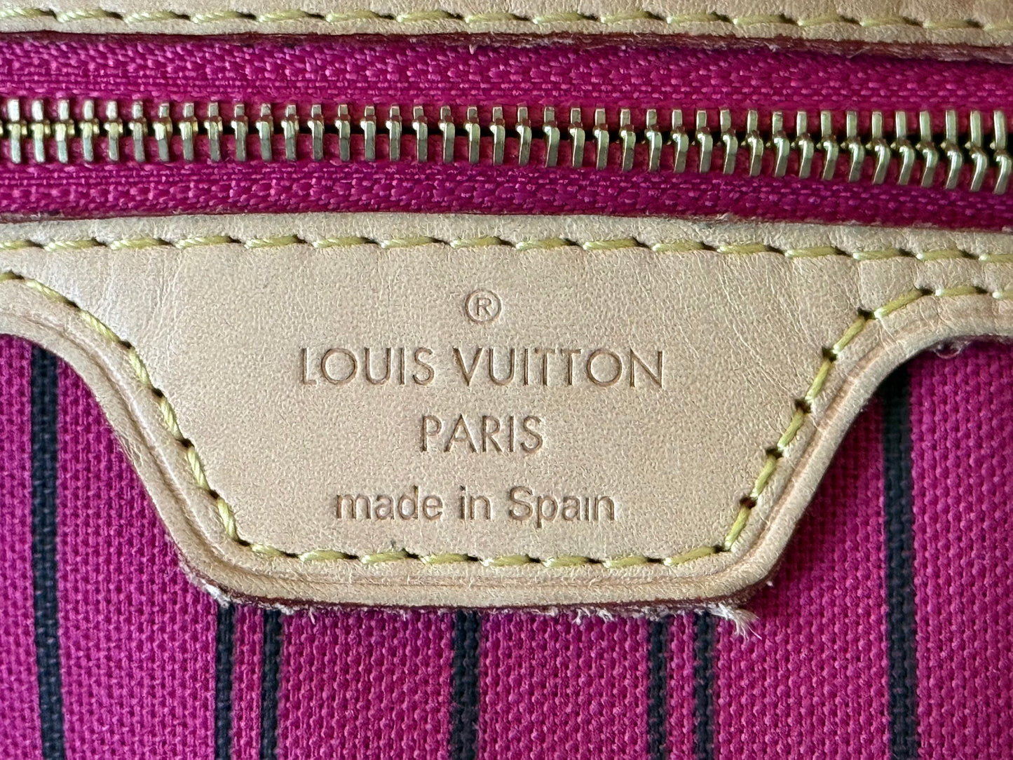 Louis Vuitton Neverfull MM Mono Pivoine Bag Only