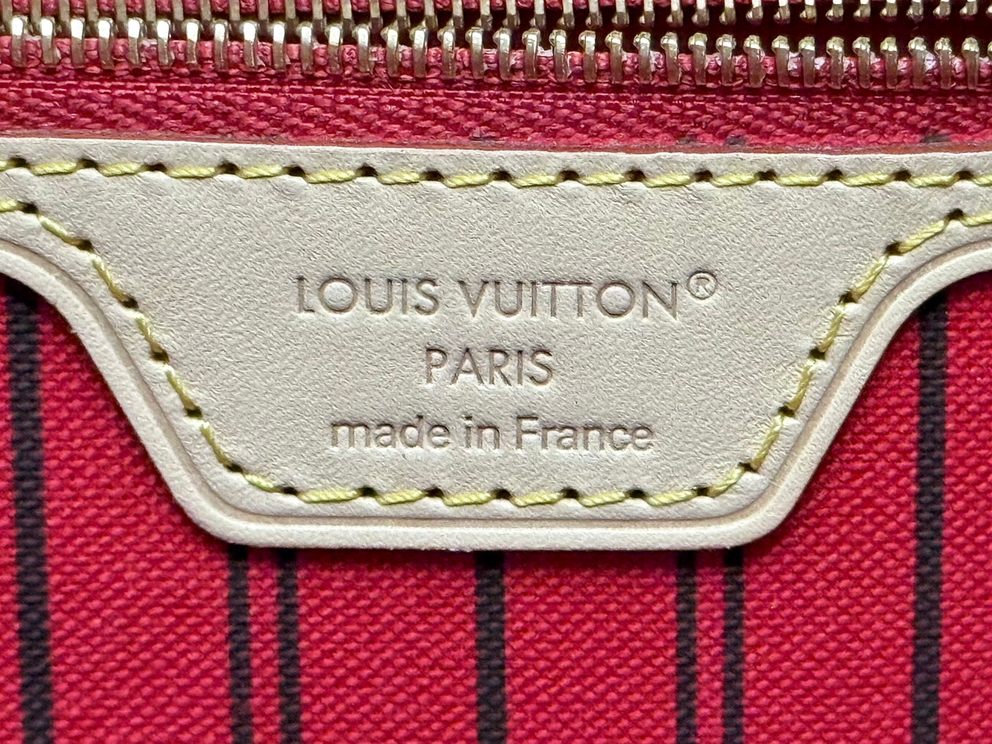 Louis Vuitton Neverfull MM Mono Cerise Bag Only