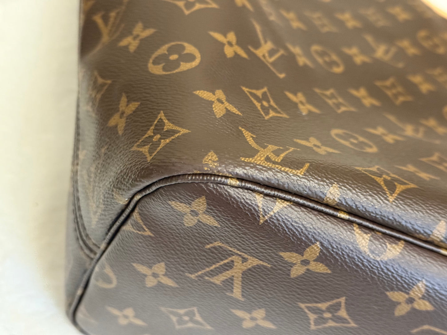 Louis Vuitton Neverfull MM Mono Cherry Bag and Pouch