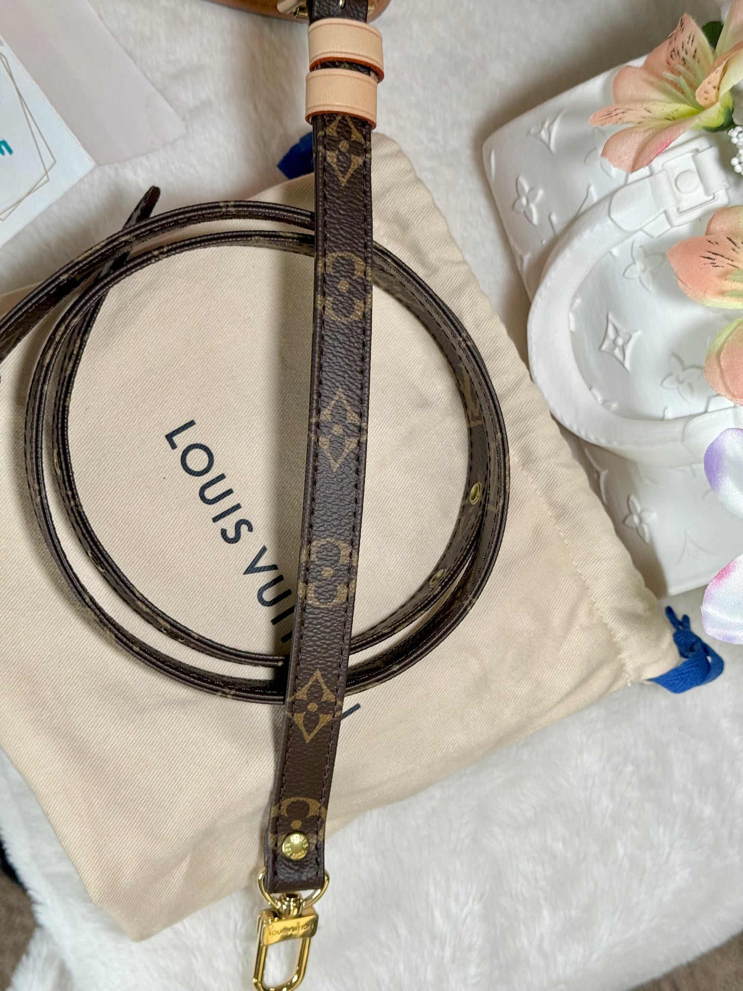 Louis Vuitton J52315 Mono Adjustable Strap 16mm