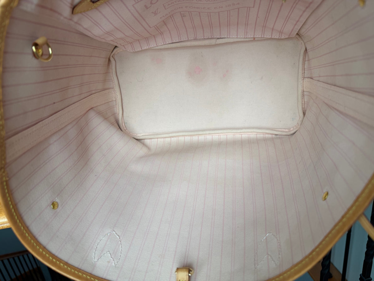 Louis Vuitton Neverfull MM Damier Azur Rose Ballerine