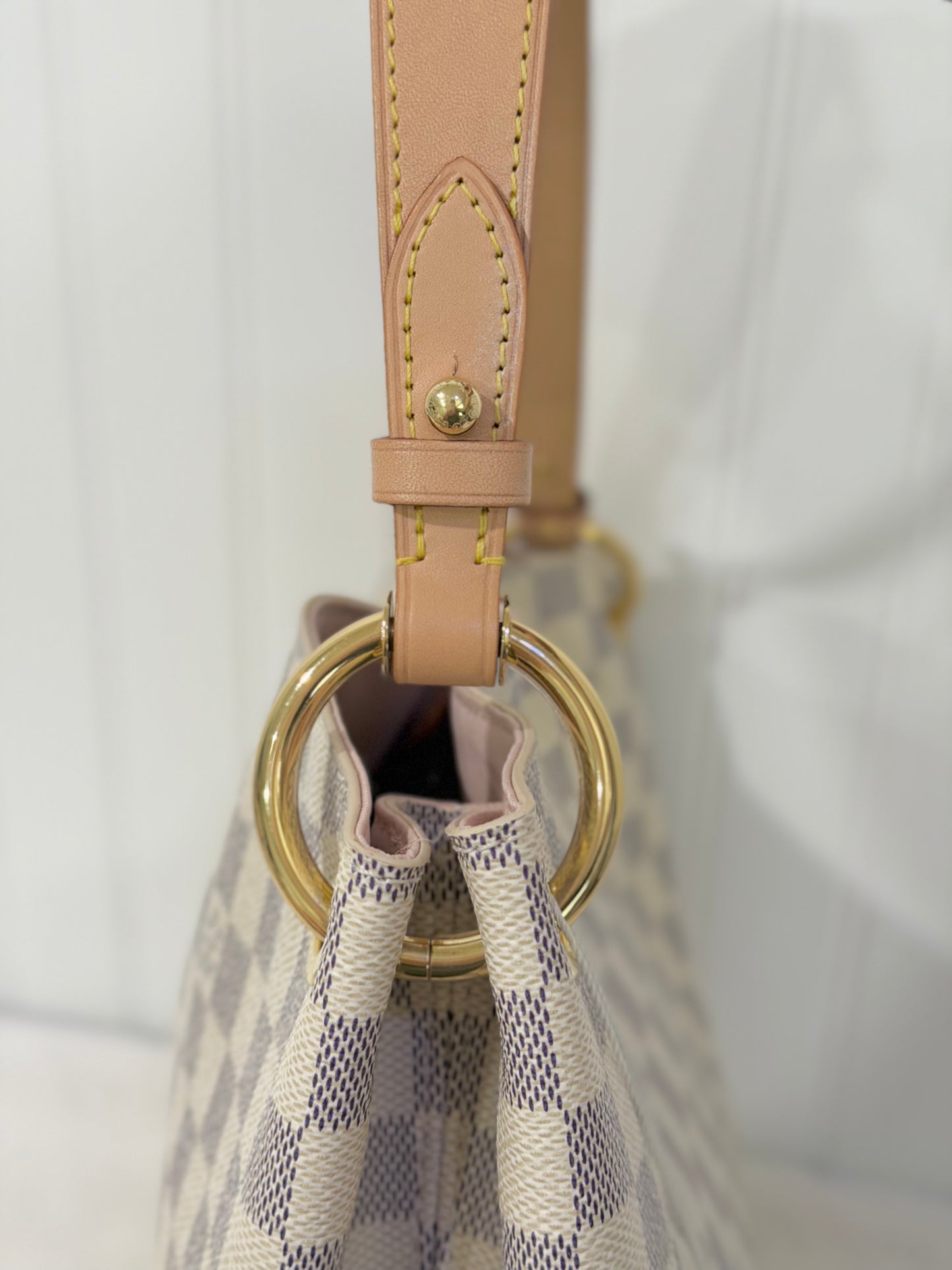 Louis Vuitton Graceful PM Damier Azur Rose Ballerine