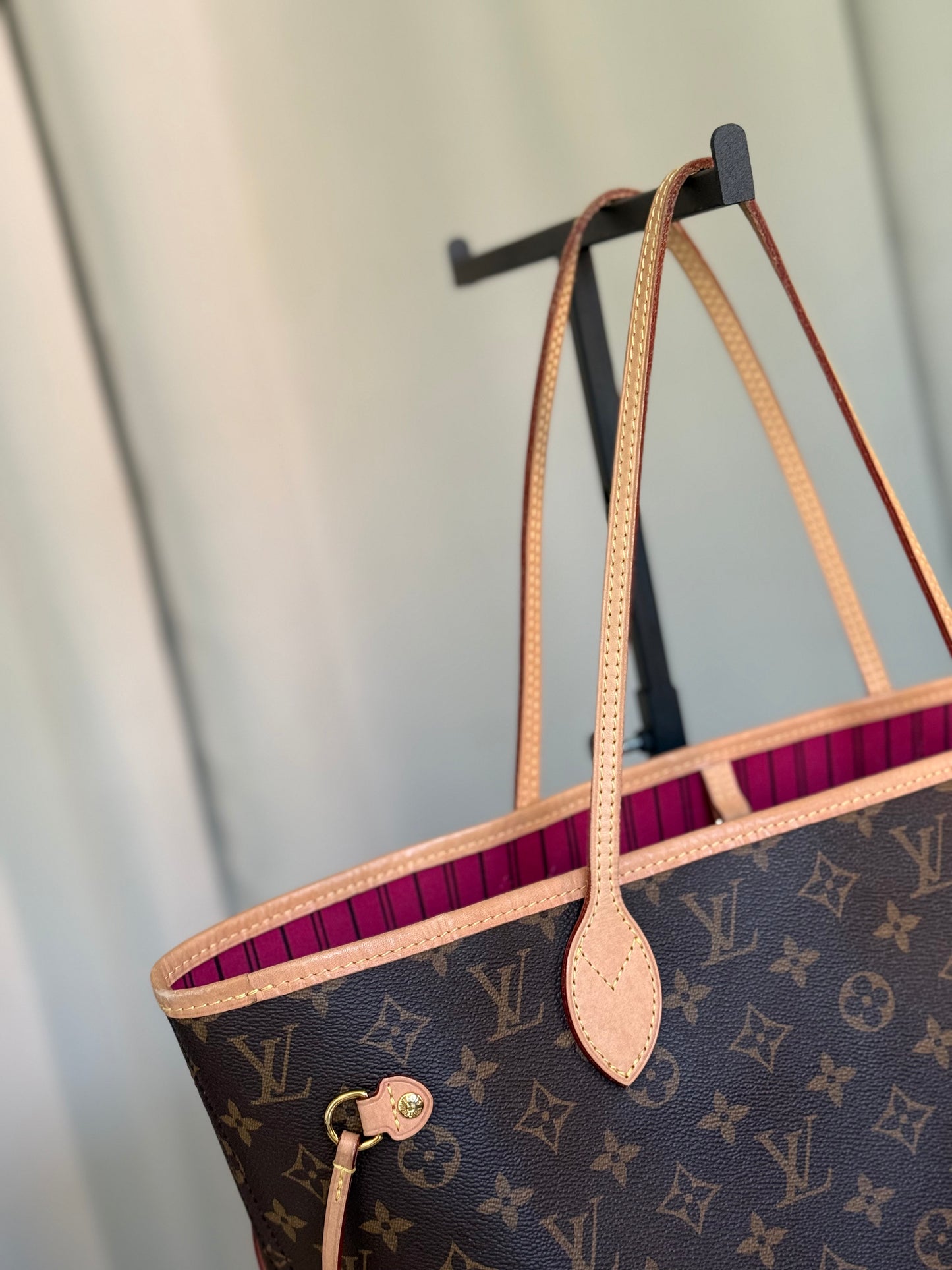 Louis Vuitton Neverfull MM Mono Pivoine Bag Only