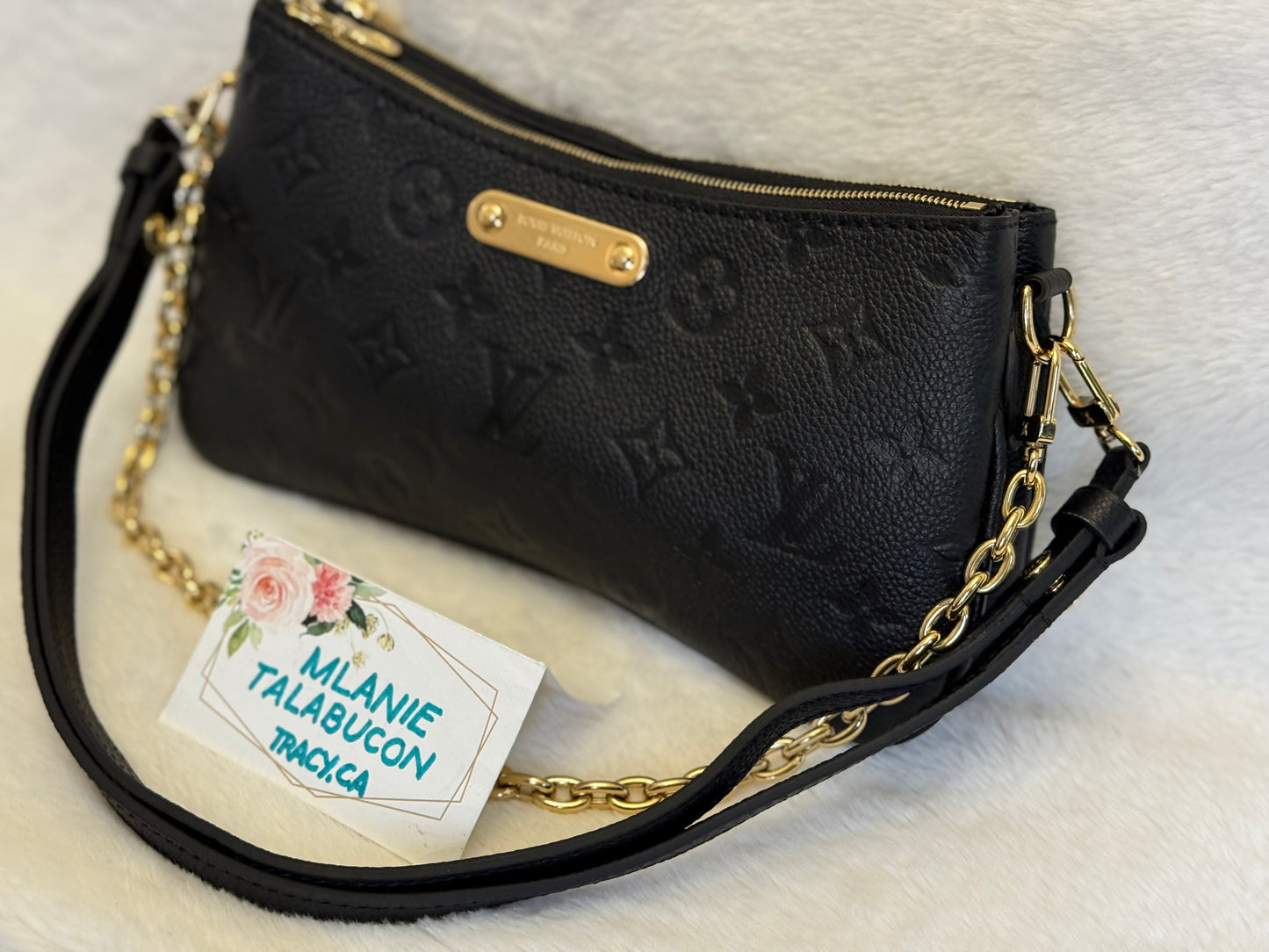 Louis Vuitton Liv Pochette Mono Empreinte Noir/Black