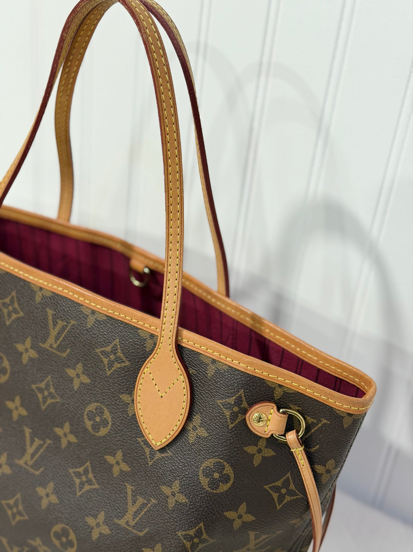 Louis Vuitton Neverfull PM Mono Fuchsia FULL SET