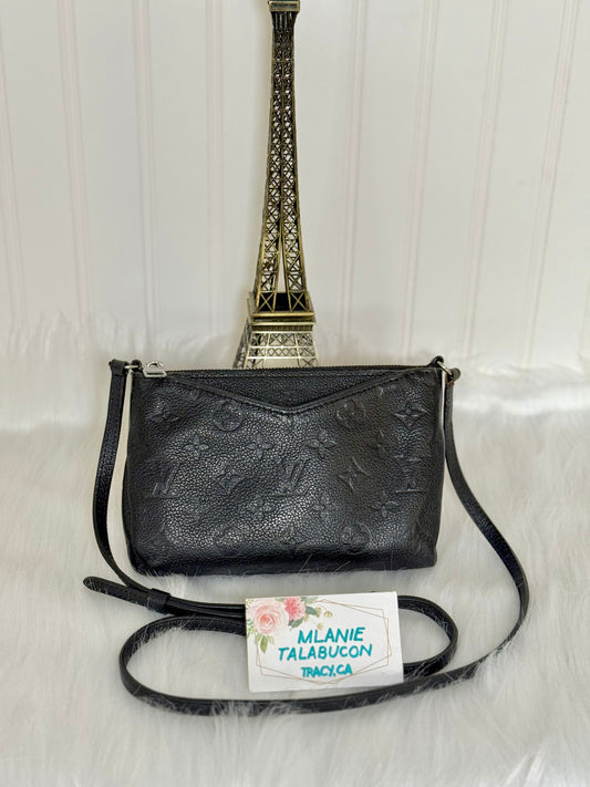 Louis Vuitton Pallas Clutch Black Empreinte