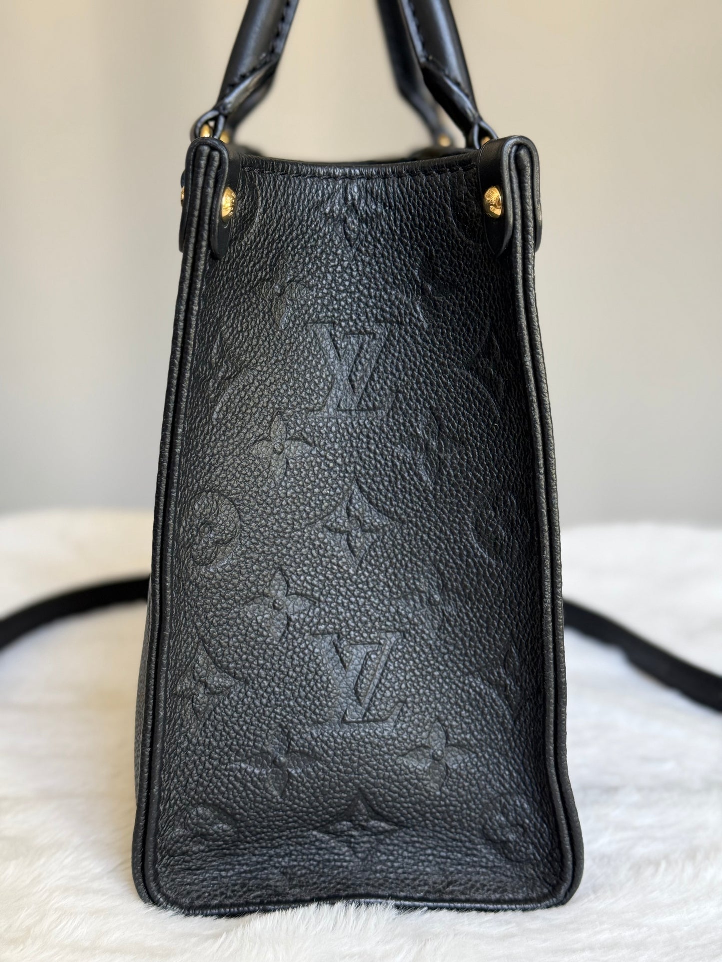 Louis Vuitton Onthego PM Giant Mono Empreinte Noir/Black