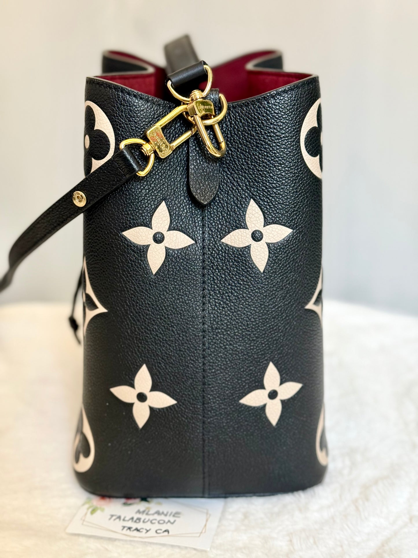 Louis Vuitton Neonoe MM Empreinte Bicolor Black/Beige