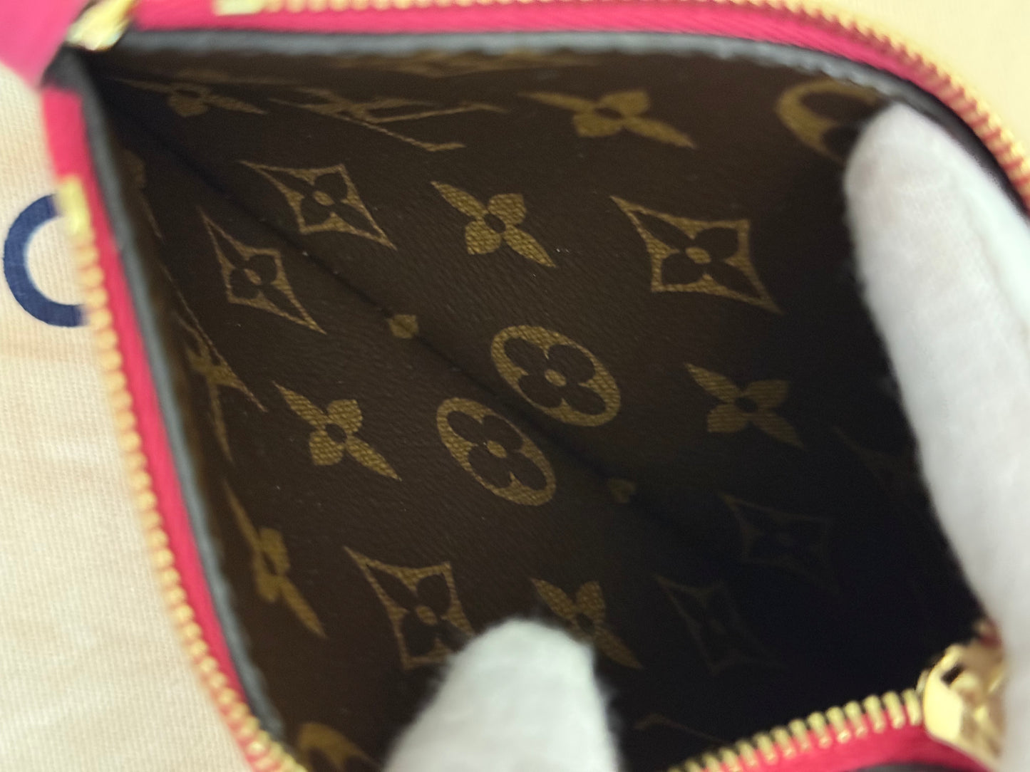 Louis Vuitton Neverfull BB Inside Out Bandouliere Rose Pondichery