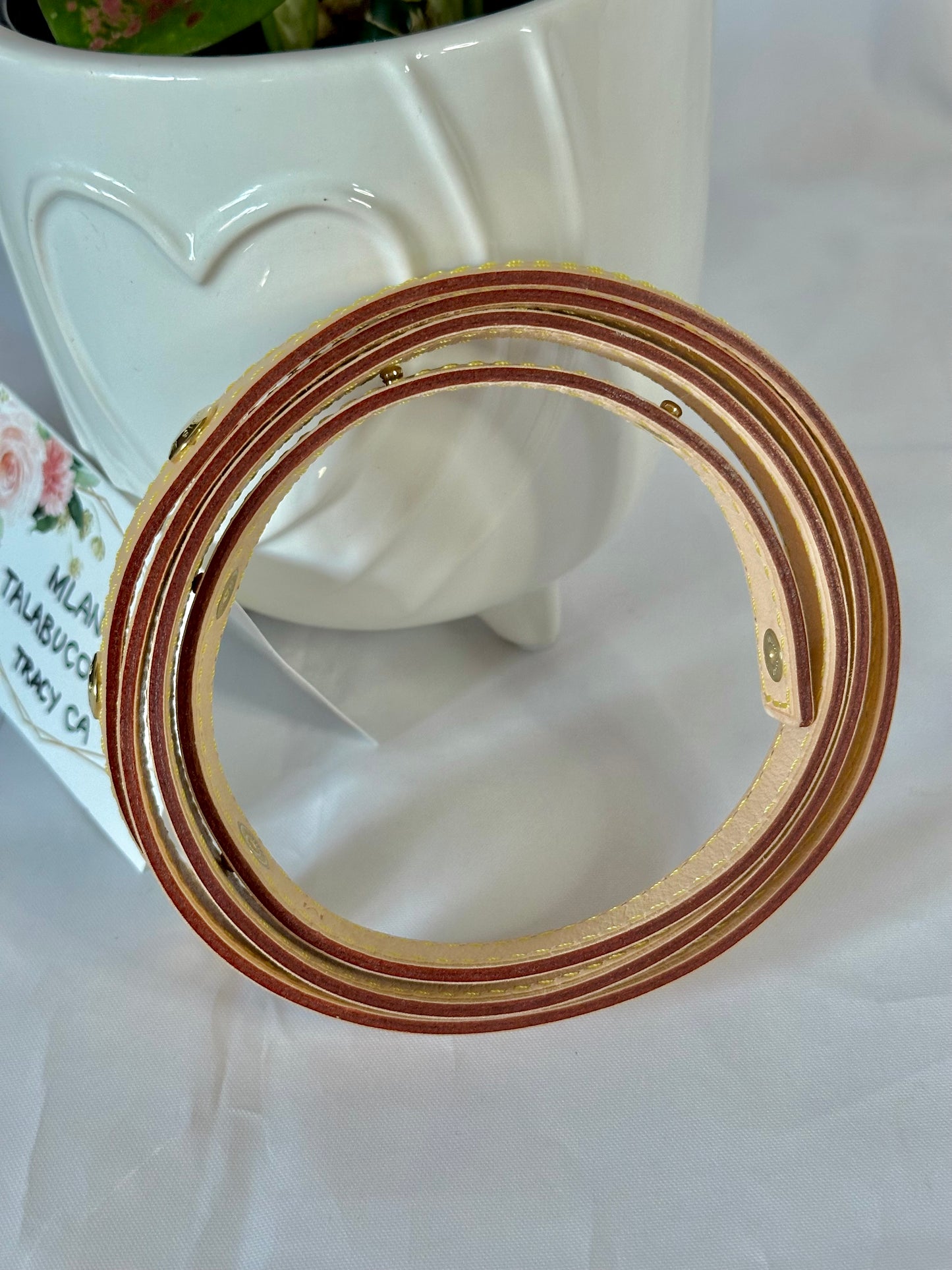 Louis Vuitton Vachetta Belt Strap Size M