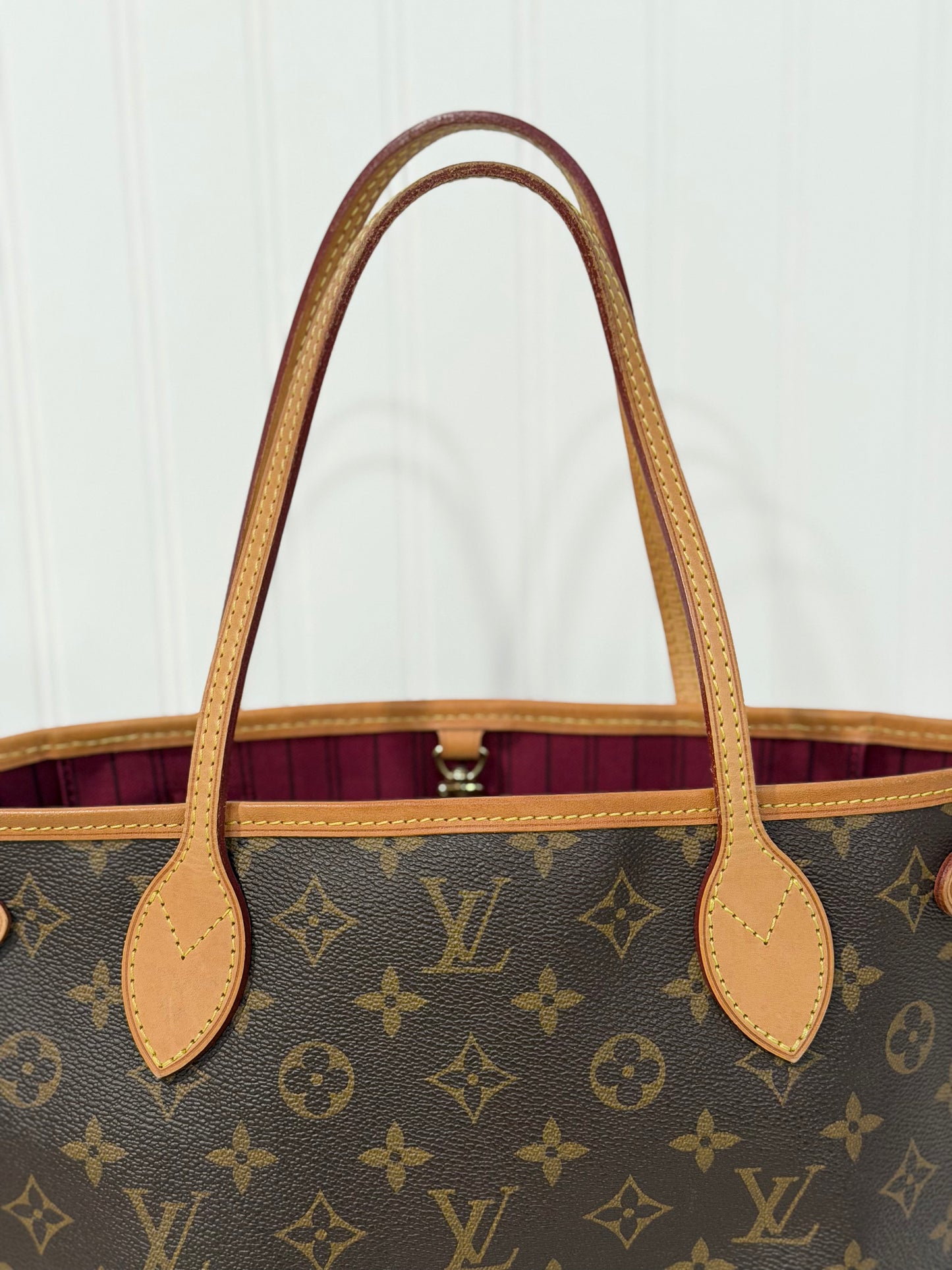Louis Vuitton Neverfull PM Mono Fuchsia FULL SET