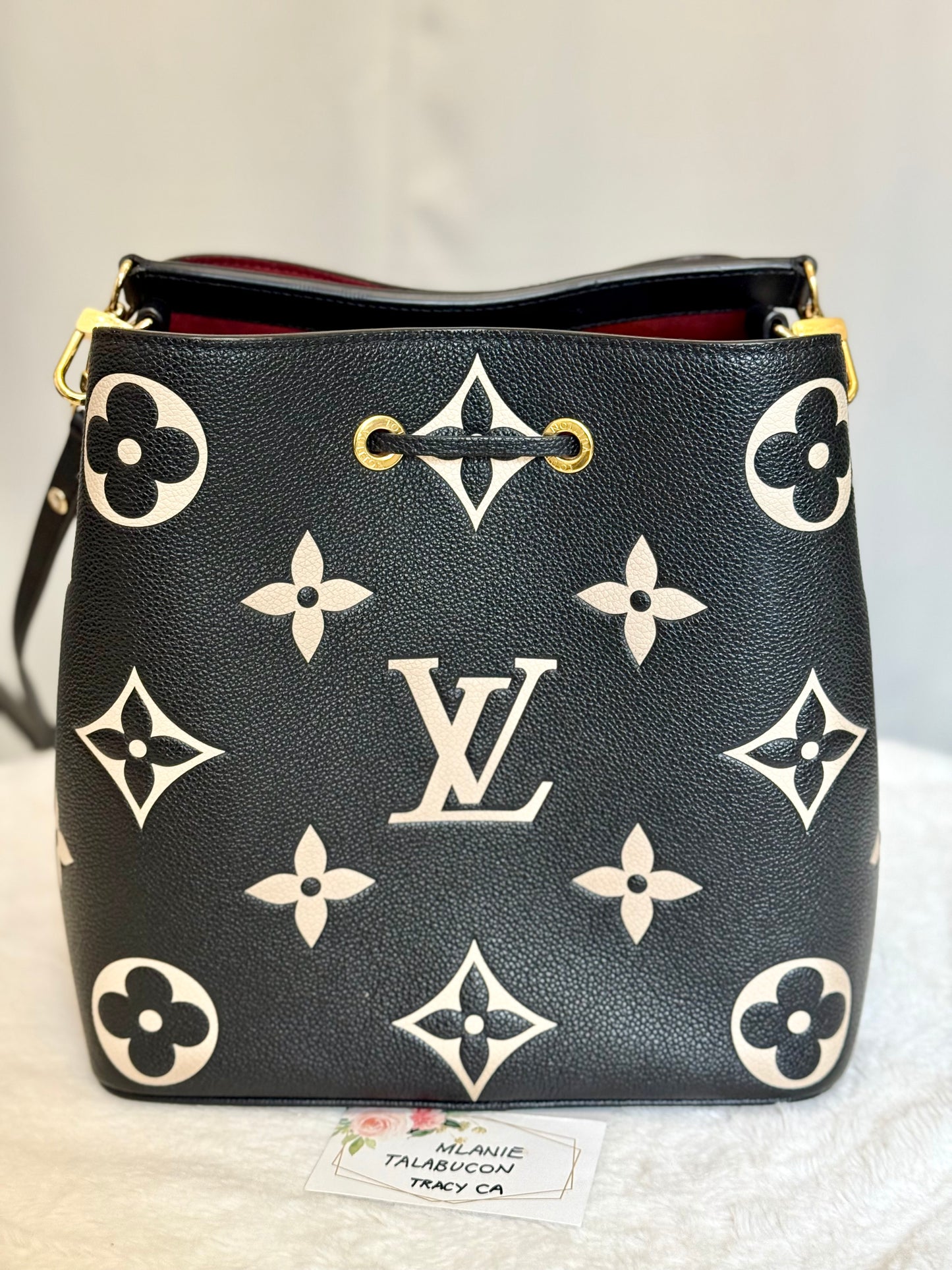 Louis Vuitton Neonoe MM Empreinte Bicolor Black/Beige