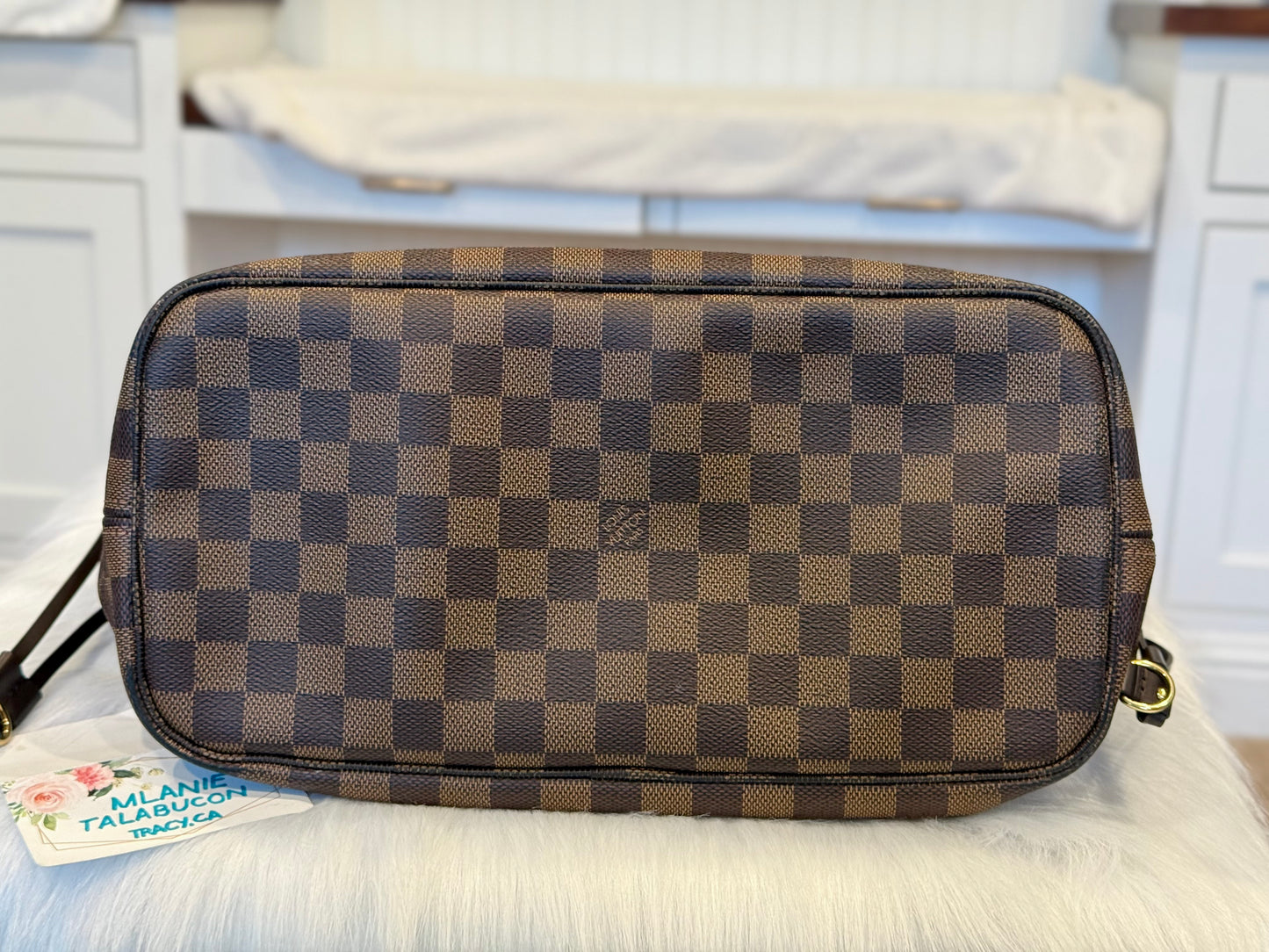 Louis Vuitton Neverfull MM Damier Ebene Cerise