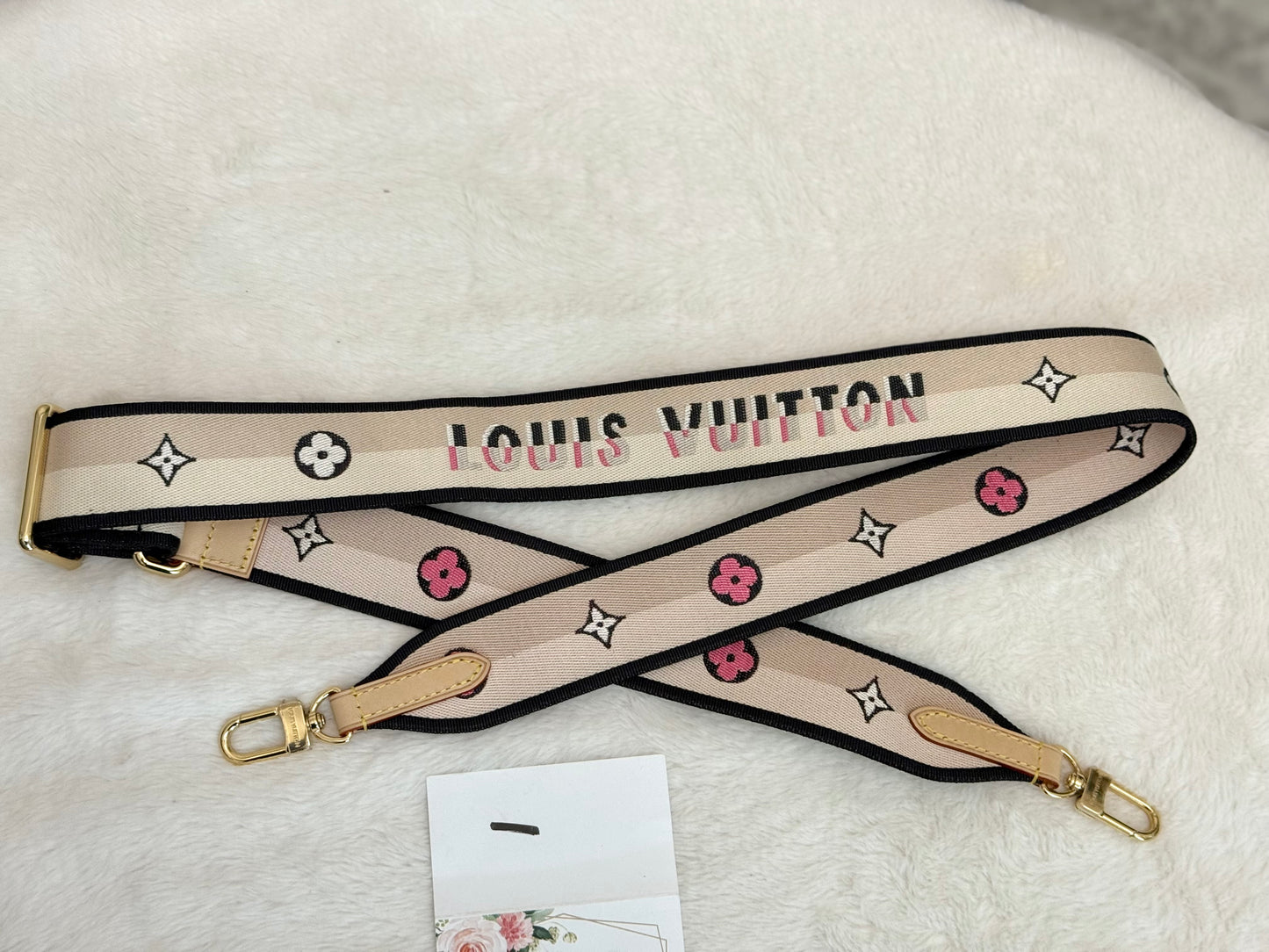 Louis Vuitton Speedy Bandouliere 20 Mono with Black/Pink Adjustable Strap