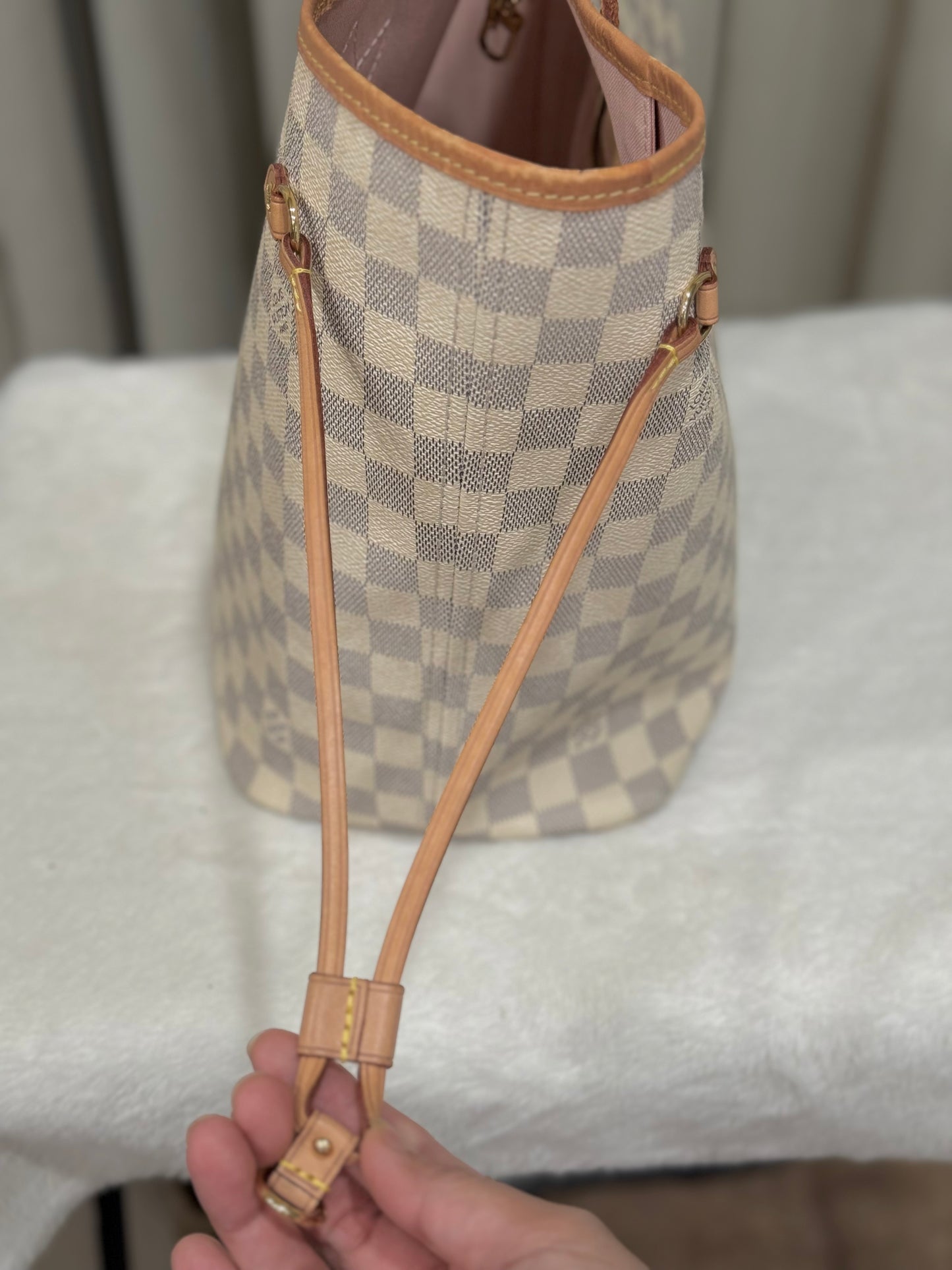 Louis Vuitton Neverfull MM Damier Azur Rose Ballerine