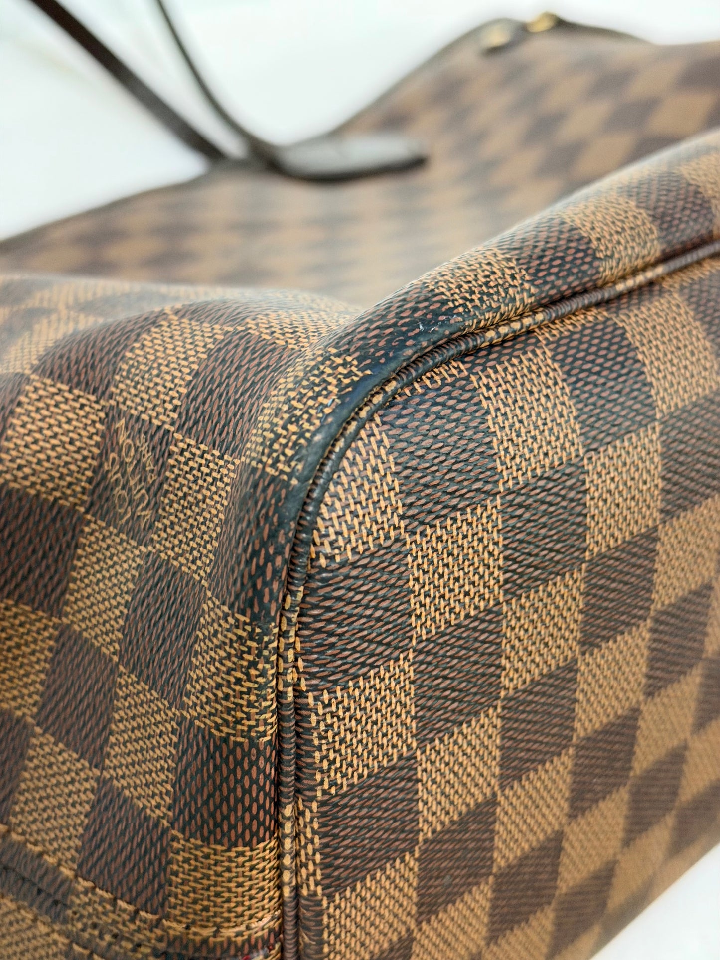 Louis Vuitton Neverfull MM DE Set (Bag and Pouch)