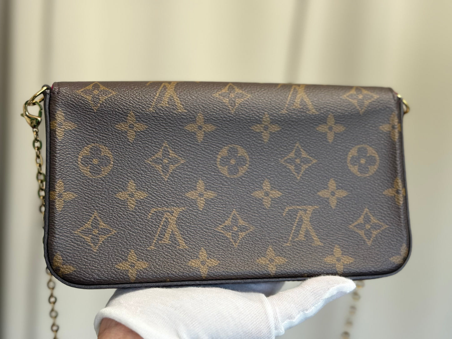 Louis Vuitton Pochette Felicie Mono Fuchsia