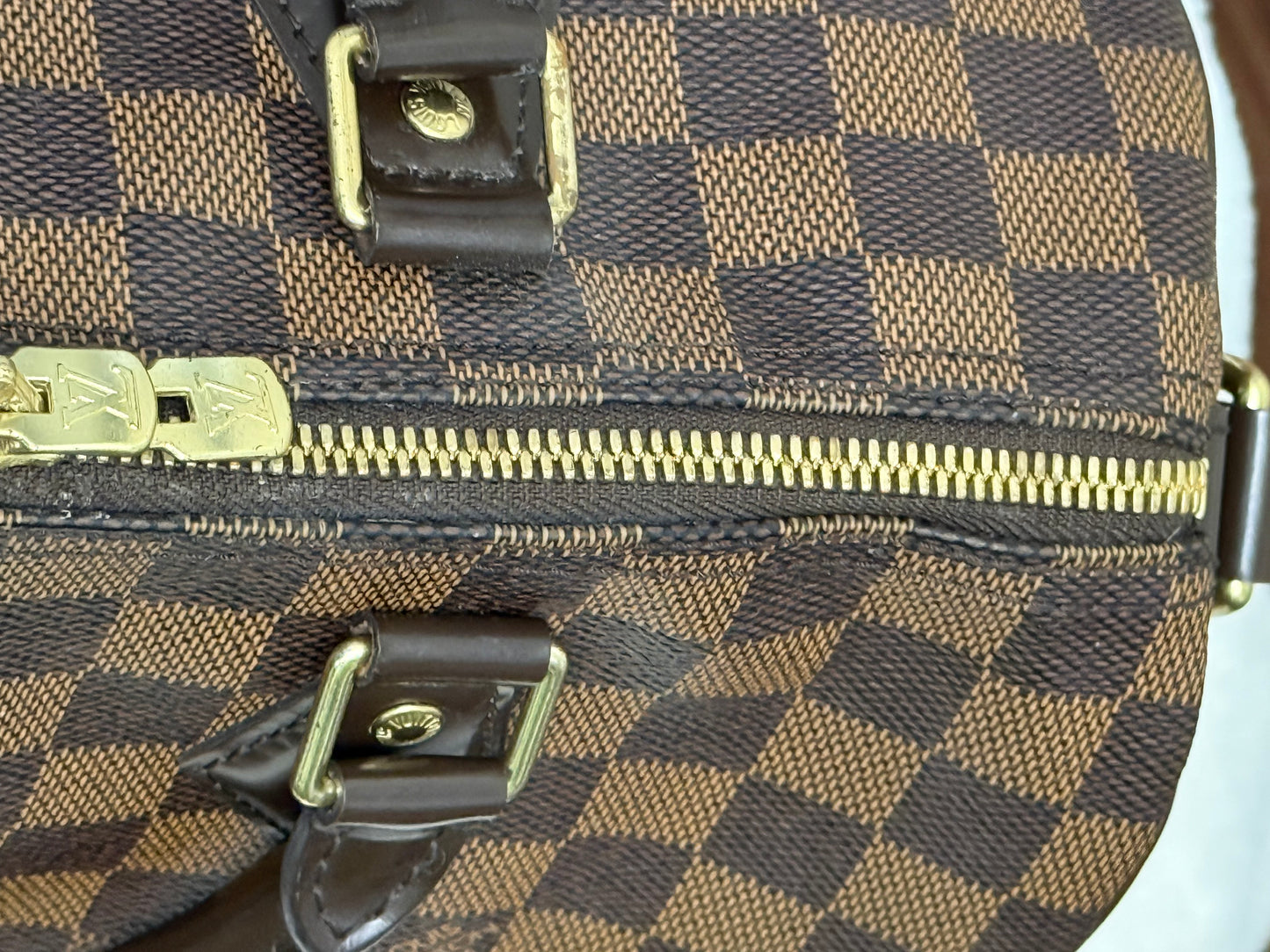 Louis Vuitton Speedy 30 Bandouliere Damier Ebene