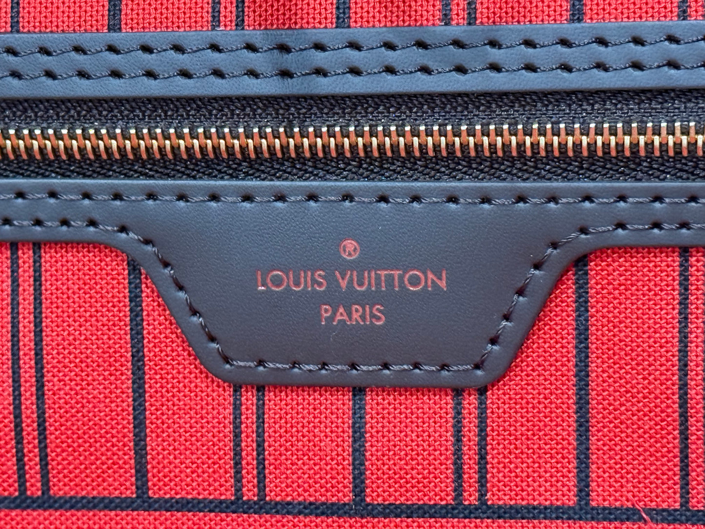 Louis Vuitton Neverfull MM Damier Ebene Cerise