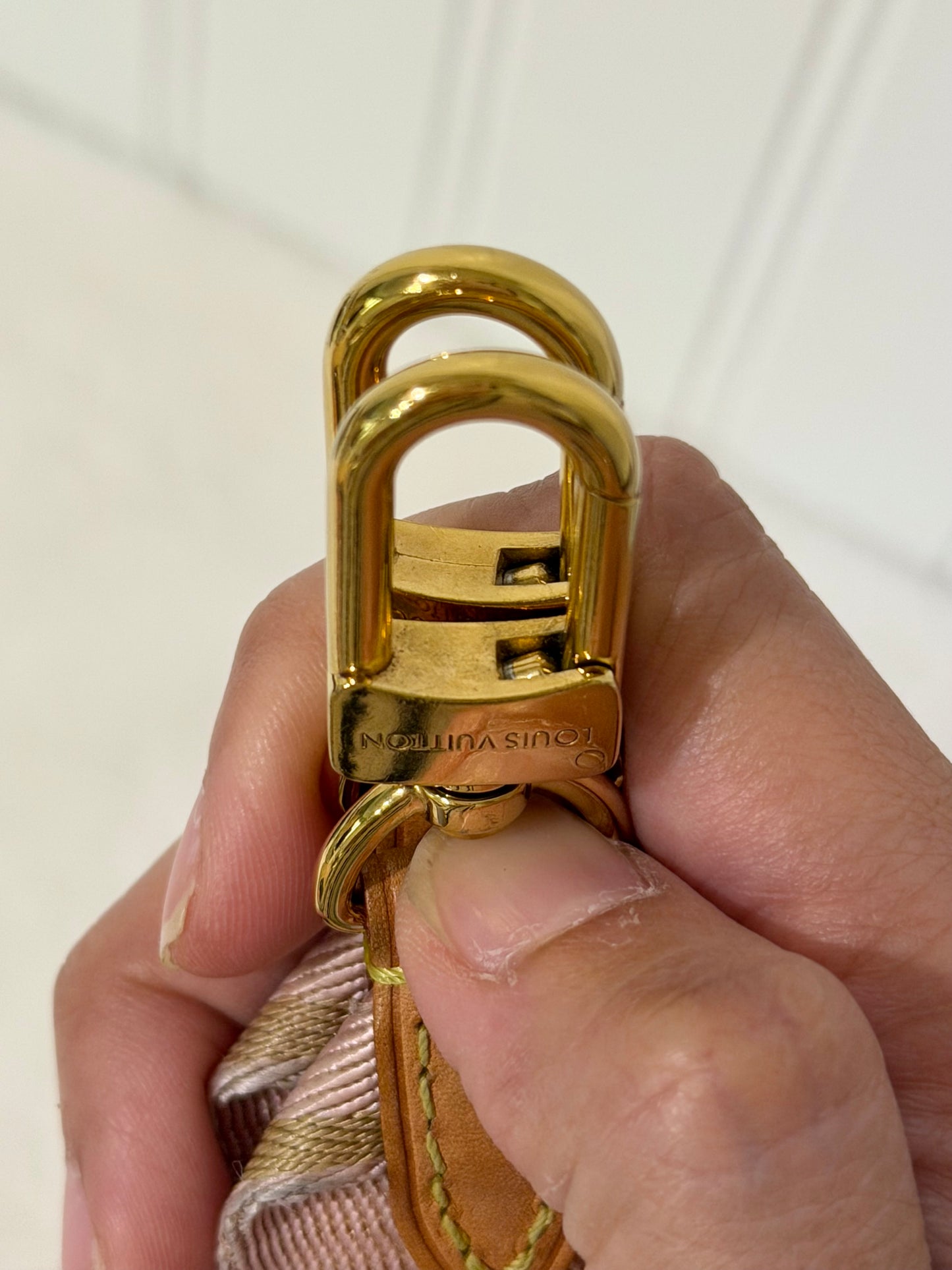 Louis Vuitton Pink/Rose Adjustable Jacquard Strap
