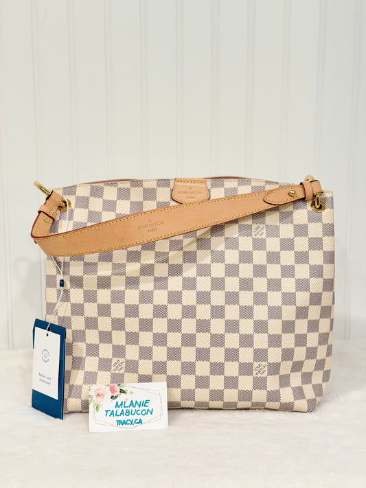 Louis Vuitton Graceful PM Damier Azur Rose Ballerine