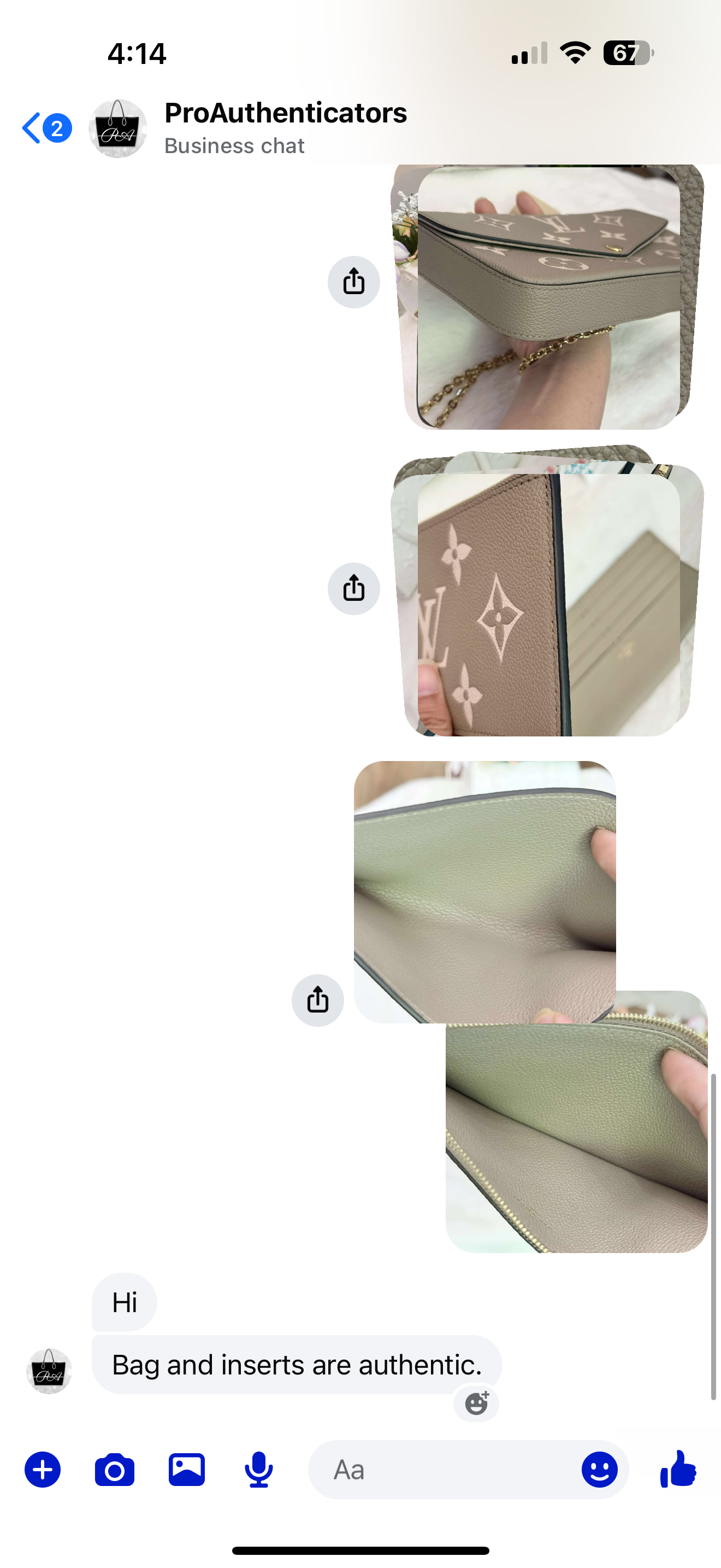 Louis Vuitton Felicie Pochette Giant Mono Empreinte Bicolor Dove Cream