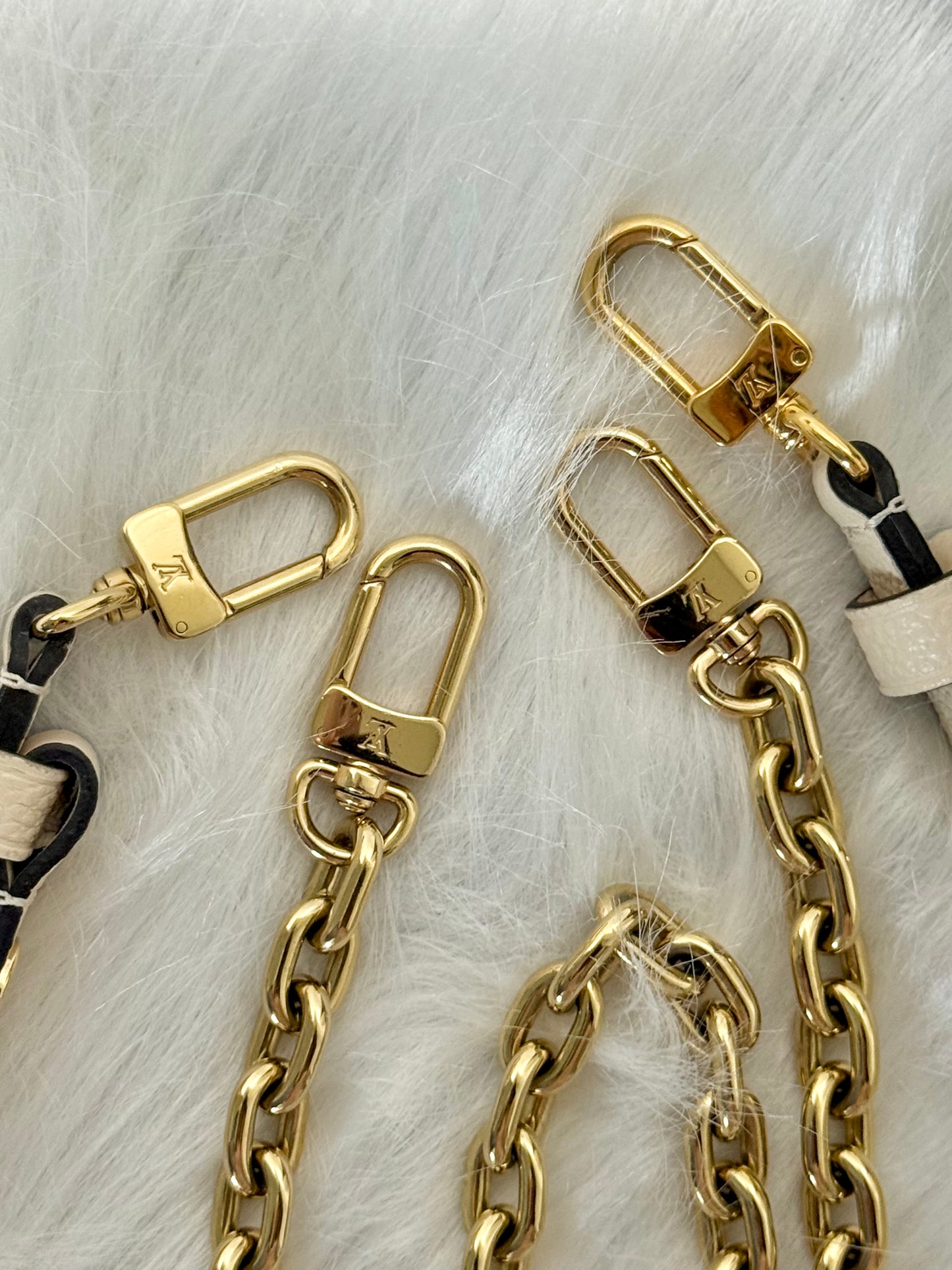 Louis Vuitton Ivy Wallet on Chain Cream Empreinte