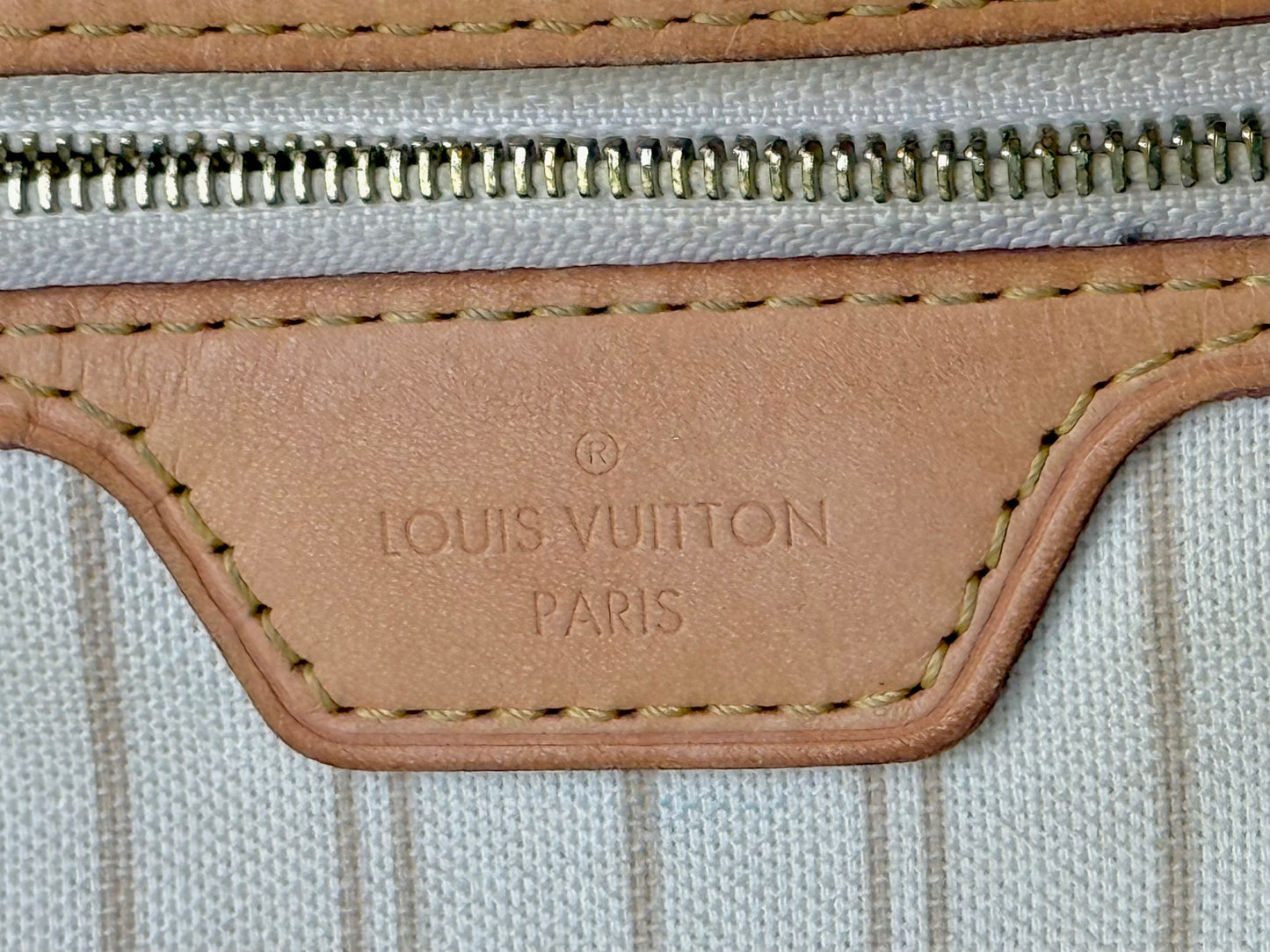 Louis Vuitton Neverfull MM Damier Azur Beige