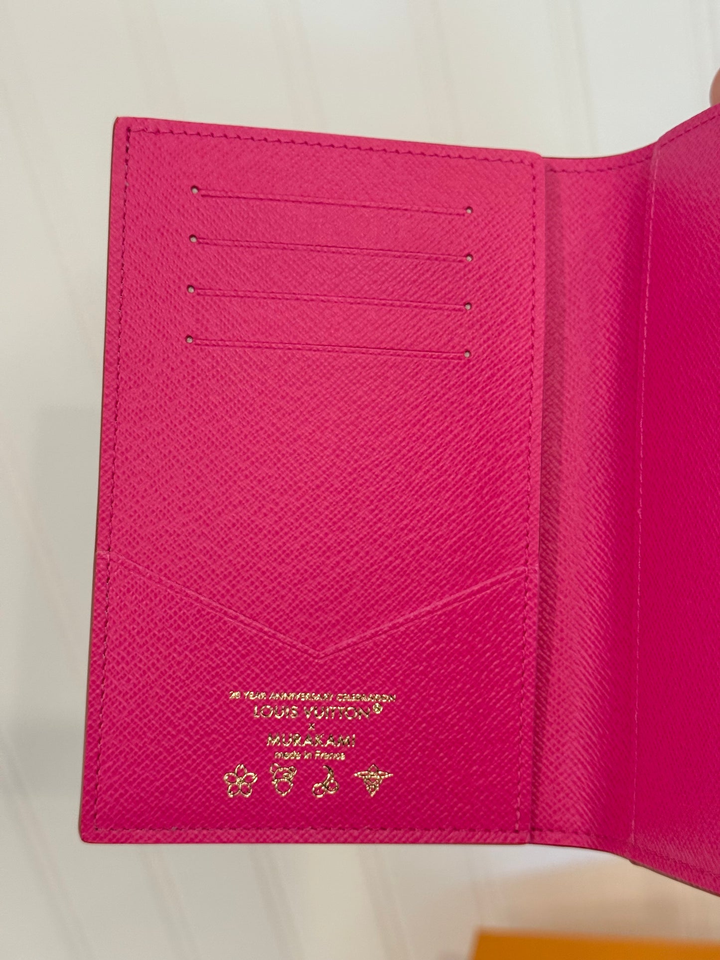Louis Vuitton LVxTM Takashi Murakami Multicolore Blanc/White Passport Cover