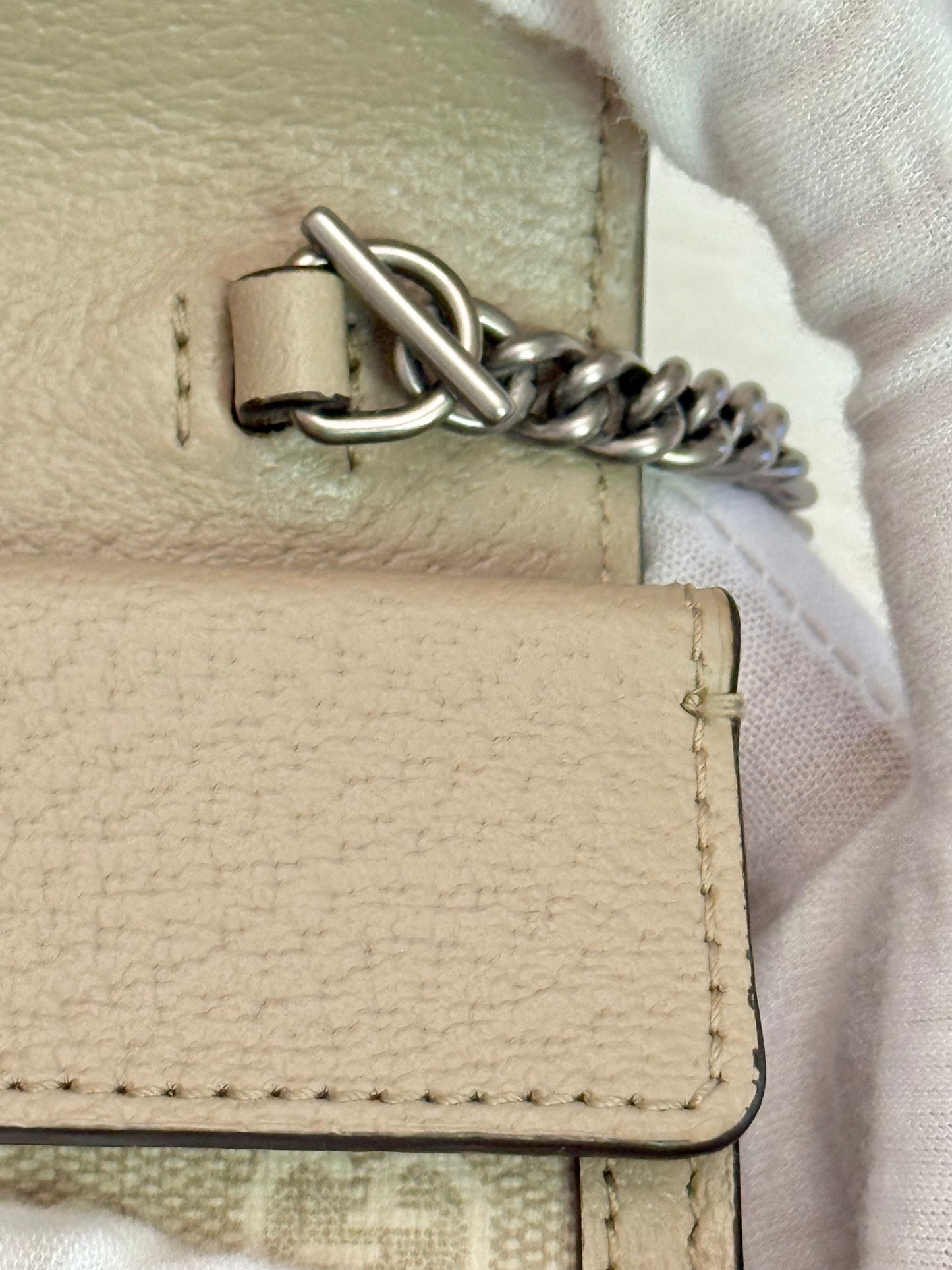 Gucci Mini Dionysus GG Supreme Beige and White